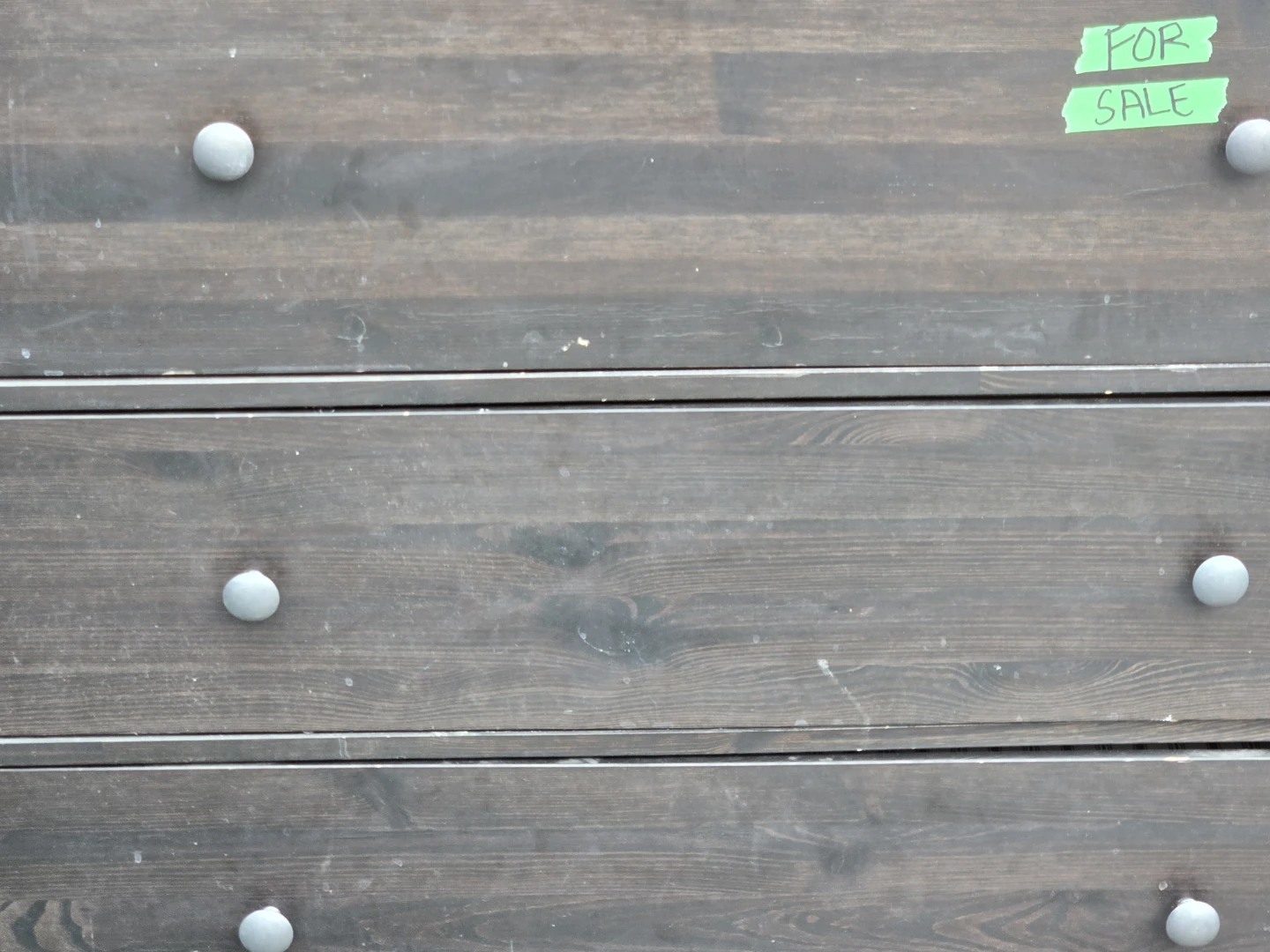 Dark Wood Dresser with 6 Drawers - photo 5