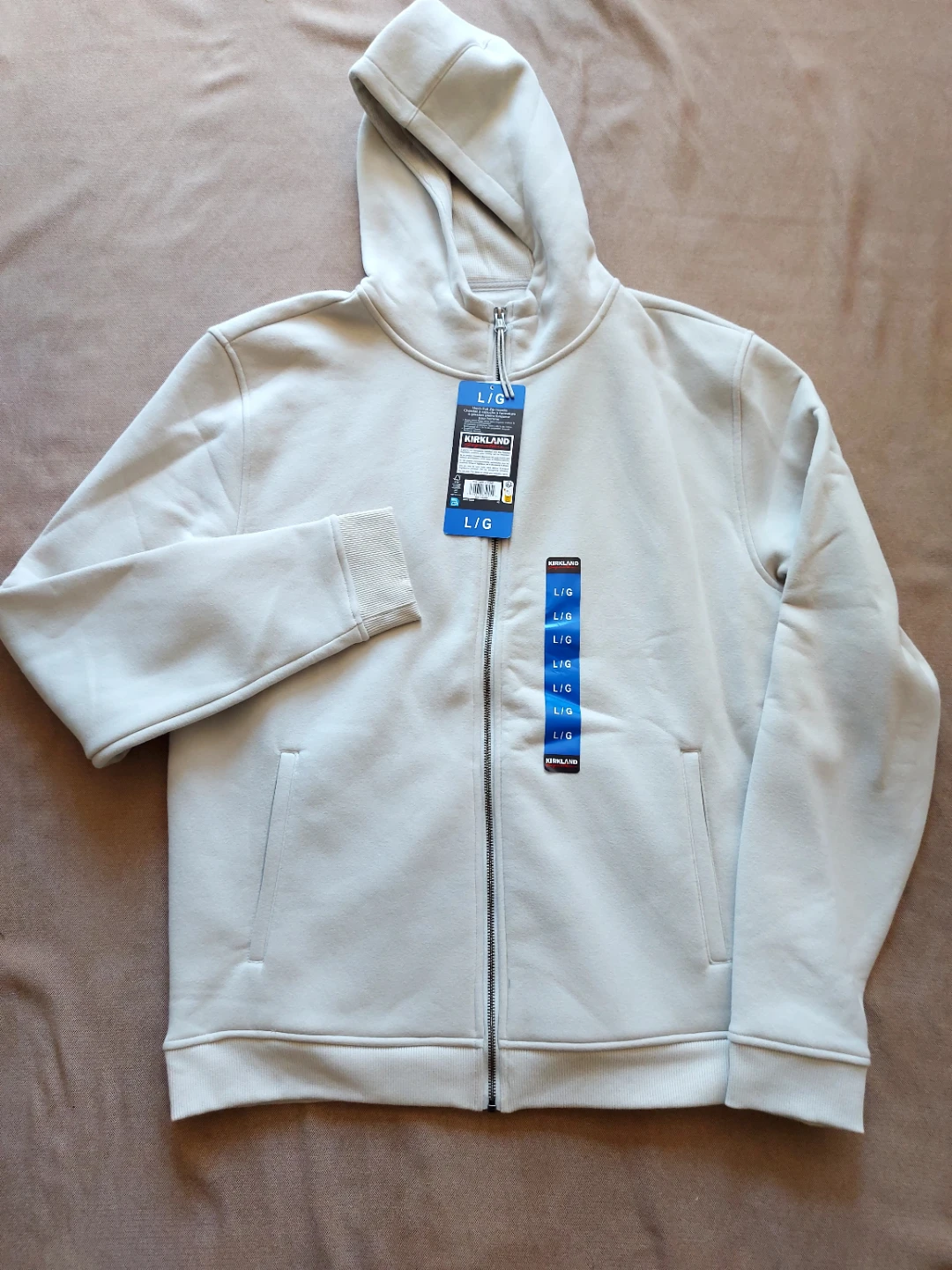 Thick and warm Kirkland Signature Men's Full Zip Hoodie Large