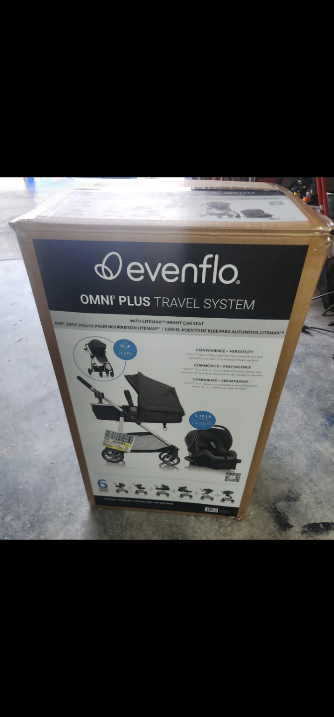New Evenflo Otto Plus Travel System & LiteMax Infant car seat