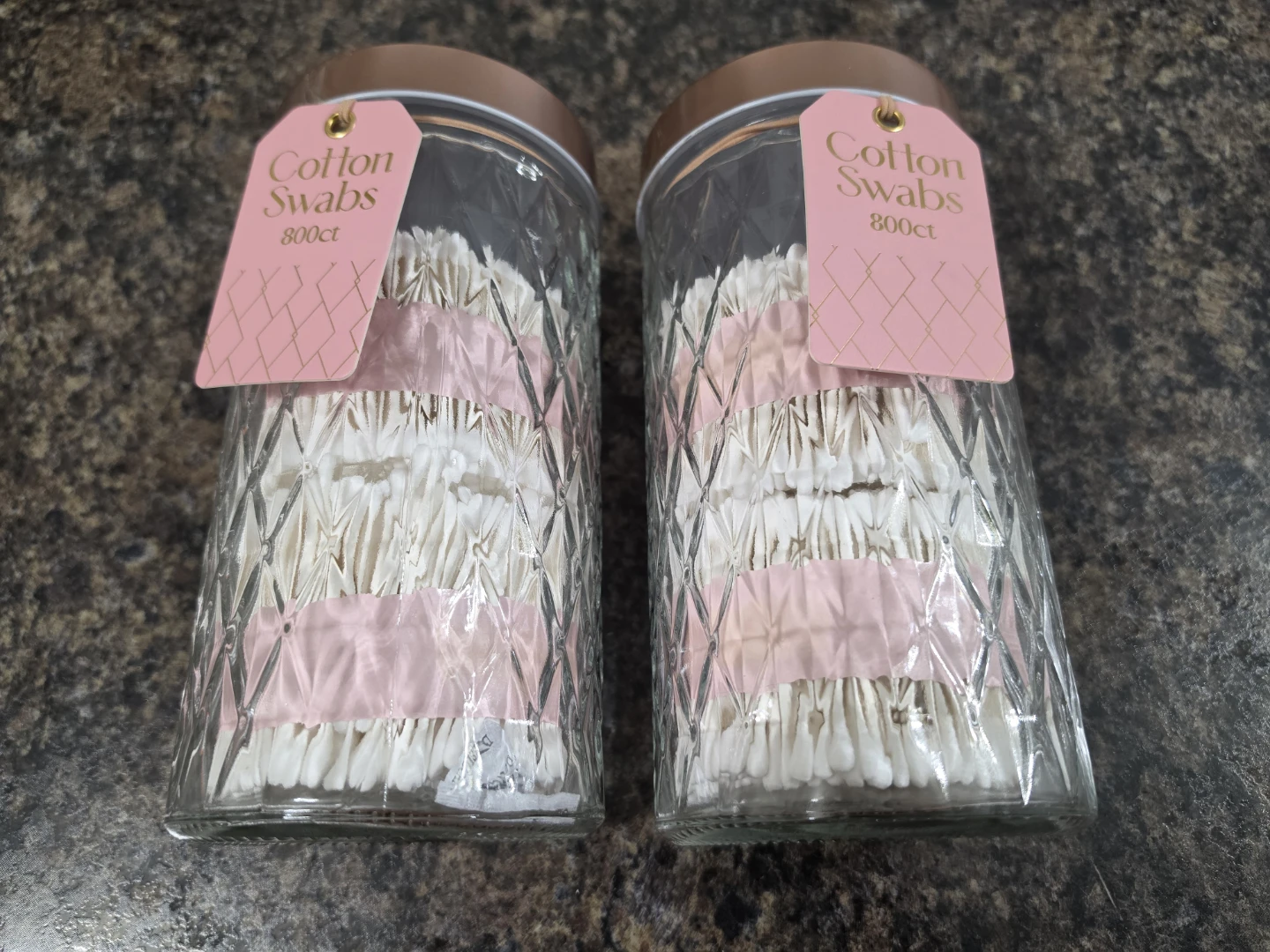 Cotton Swabs in glass jar (1600ct)