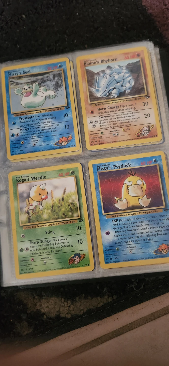 Book of Pokémon cards