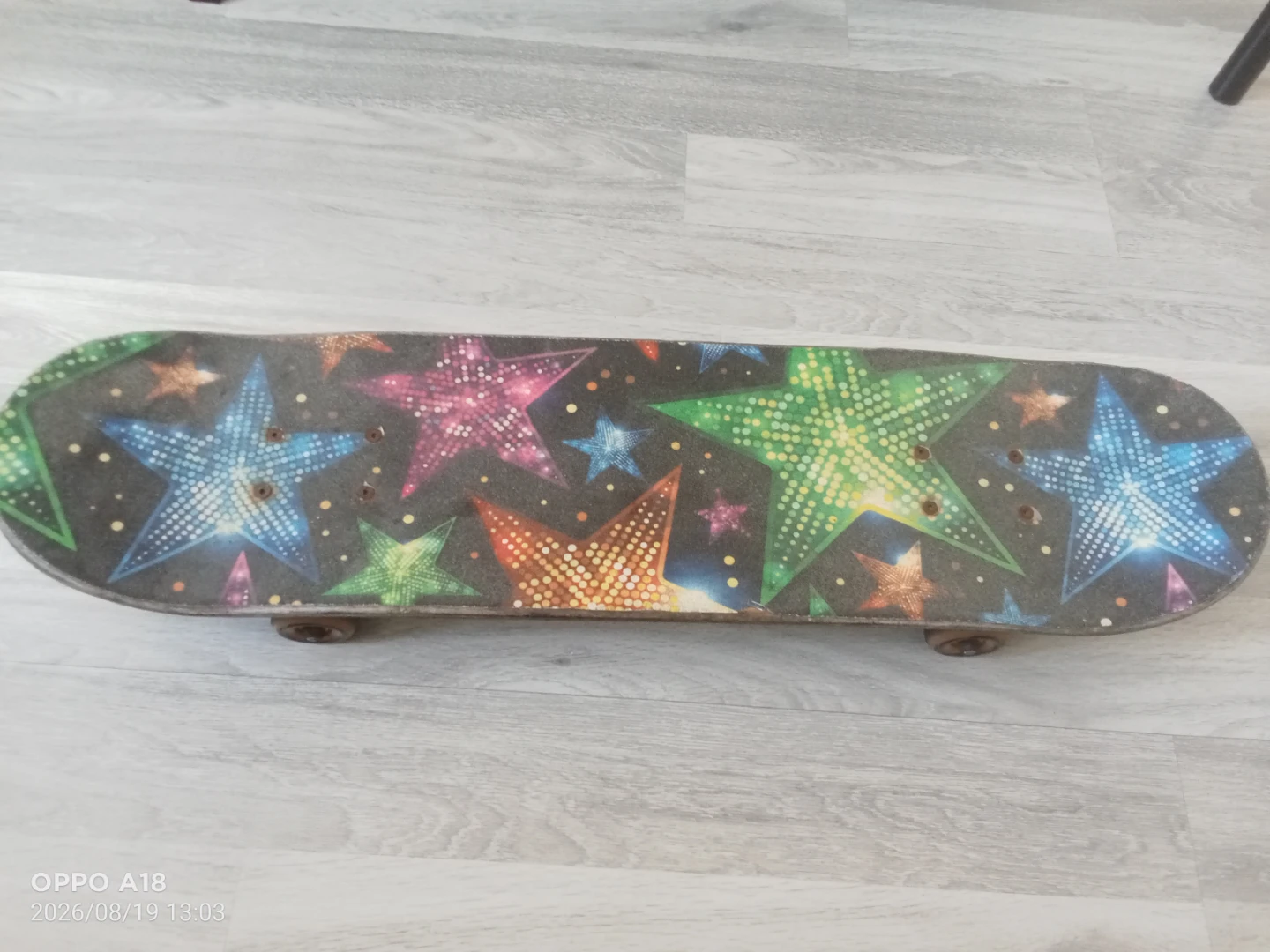 Skateboard with star design