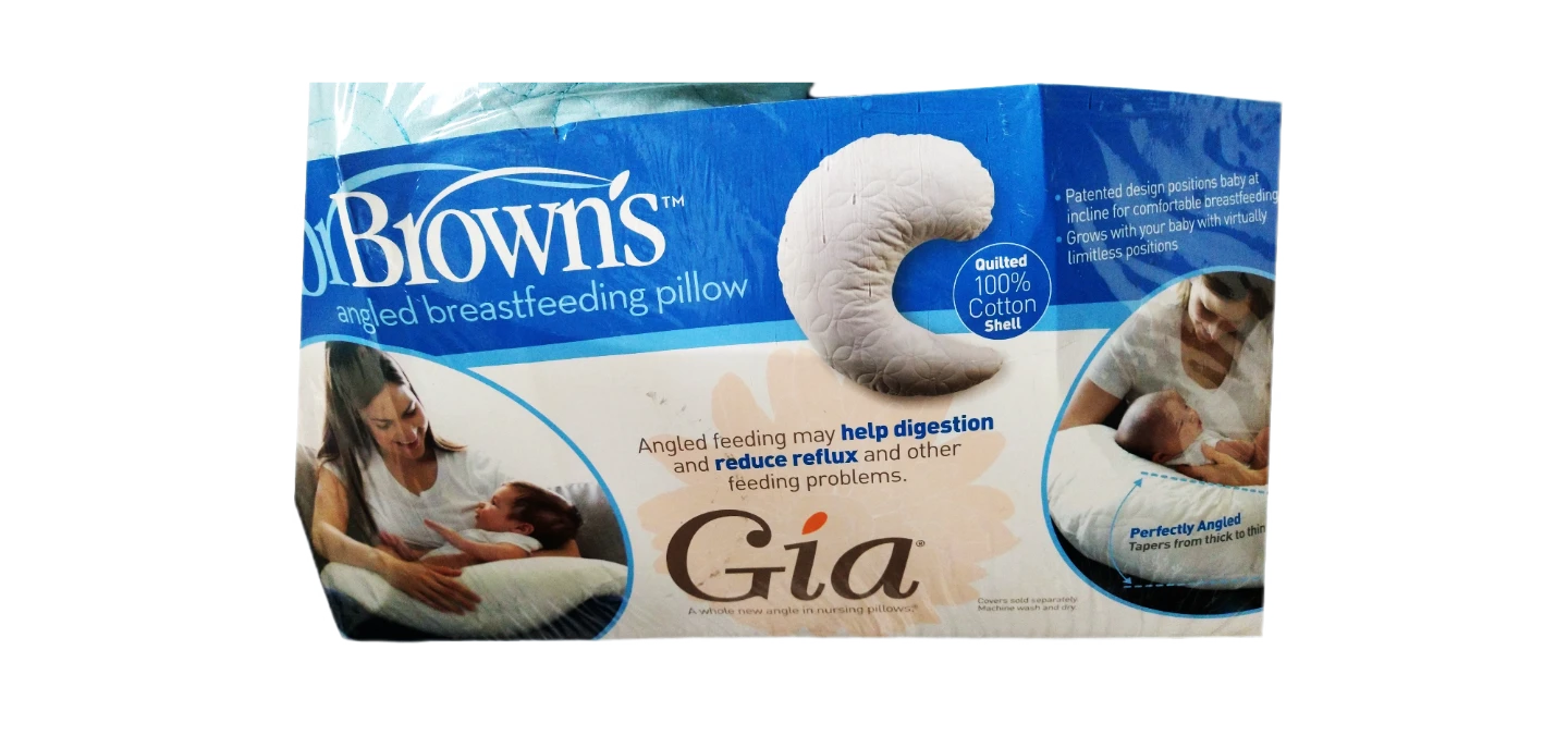 NWT Dr. Brown's Gia Angled Breastfeeding Pillow In Baby Blue - photo 3