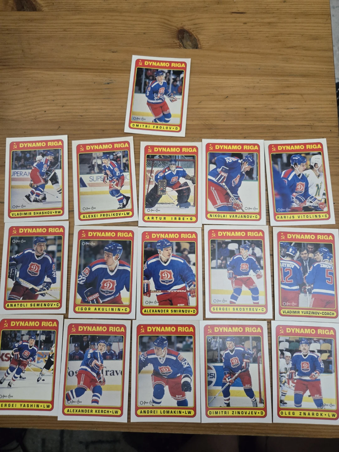 Dynamo Riga Hockey Cards