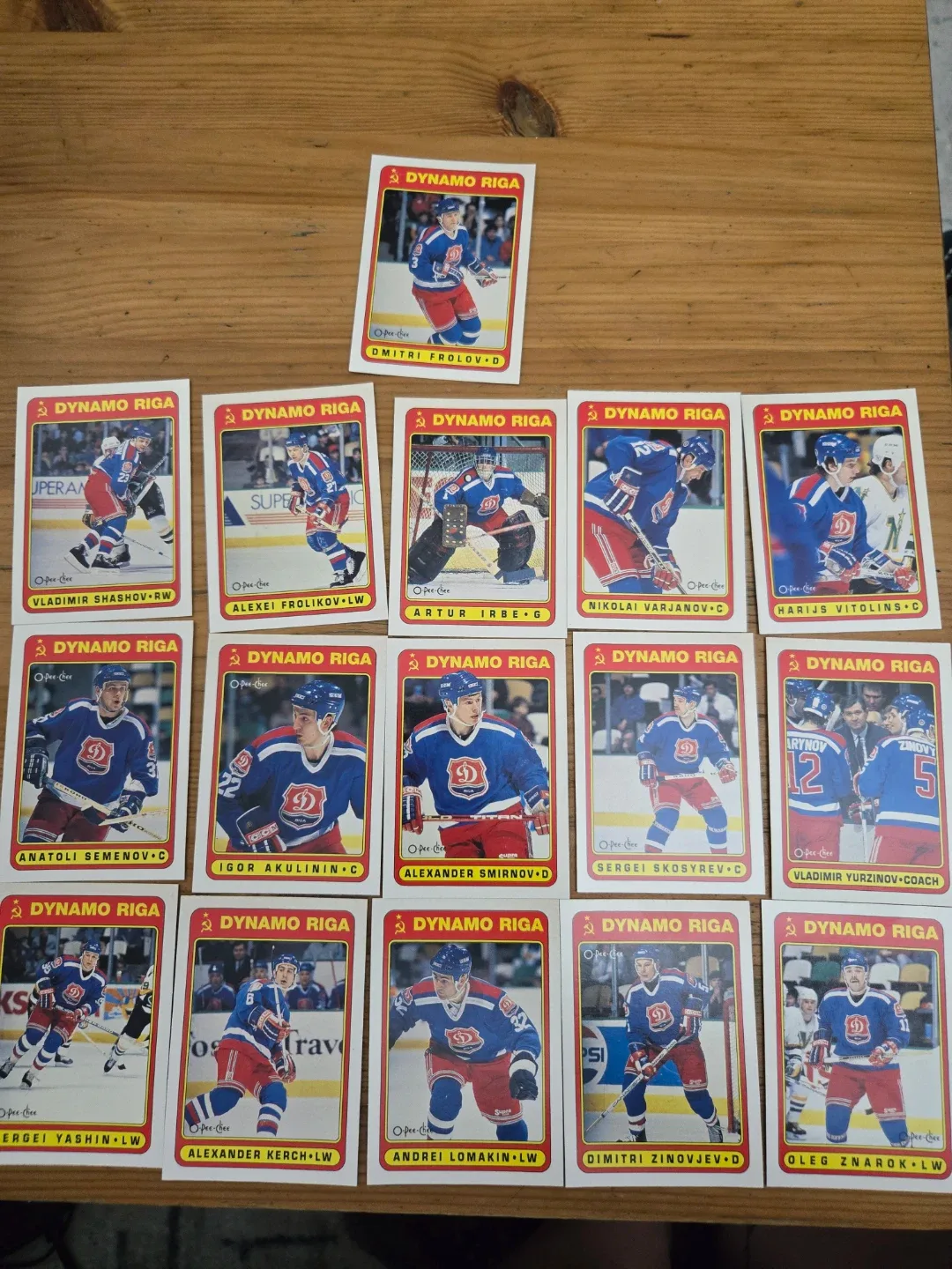 Dynamo Riga Hockey Cards