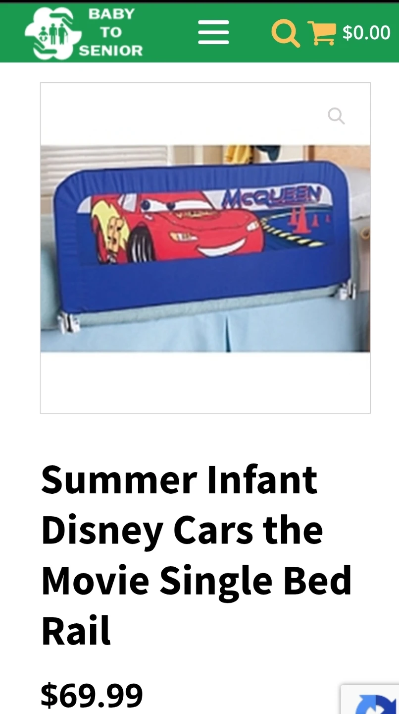 Super Infant Disney Pixae Cars Lighting McQueen single bed rail - photo 2