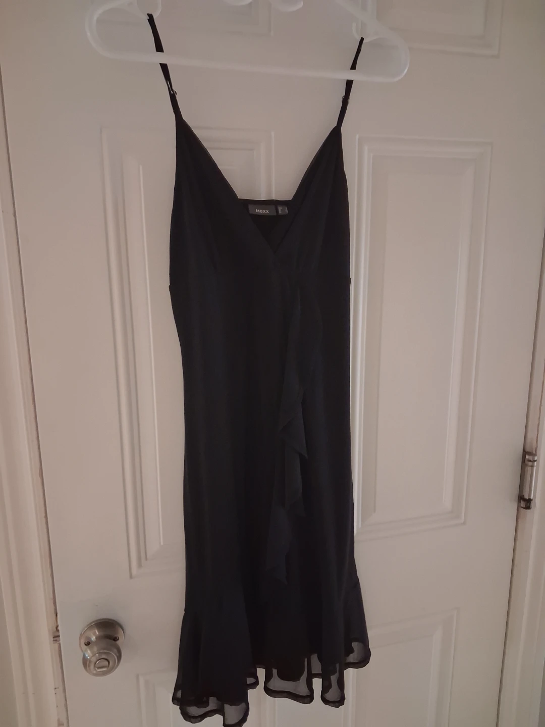 Mexx Black Ruffled Slip Dress - Small