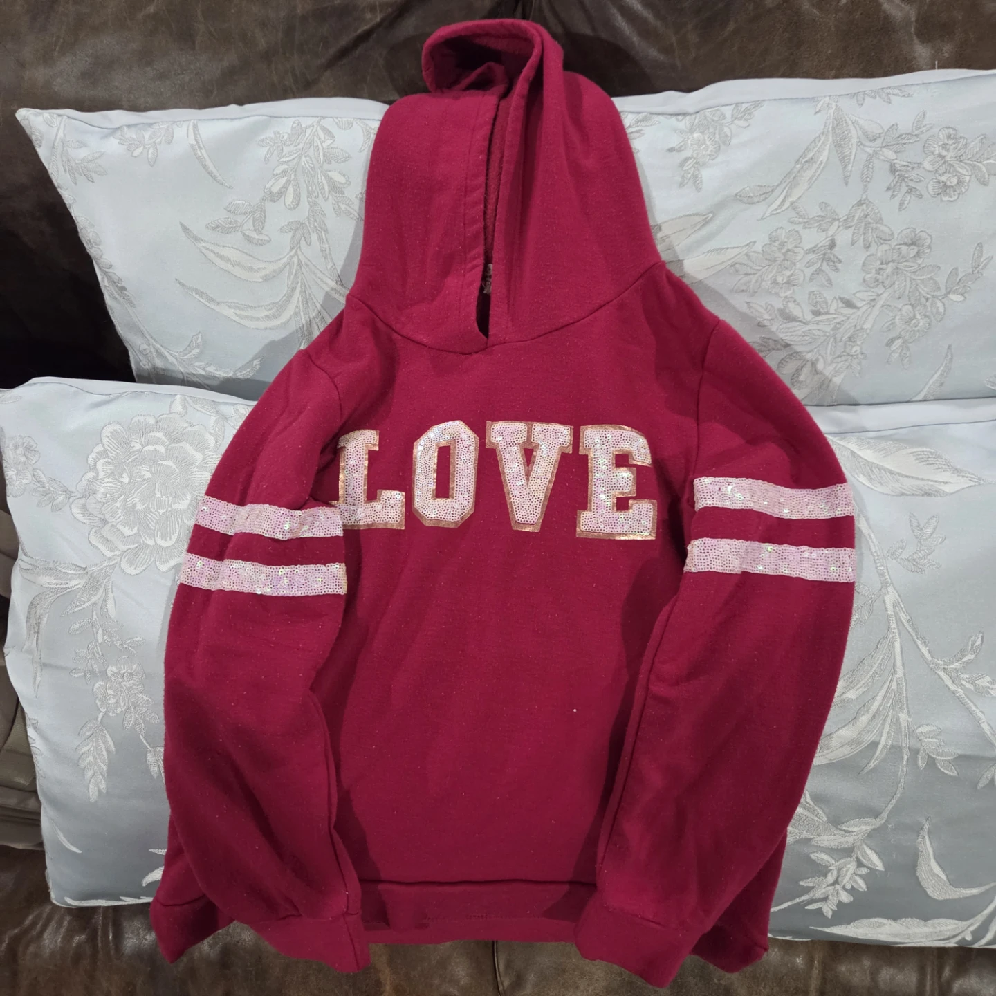 B-Wee Love Sequin Hoodie Size 12