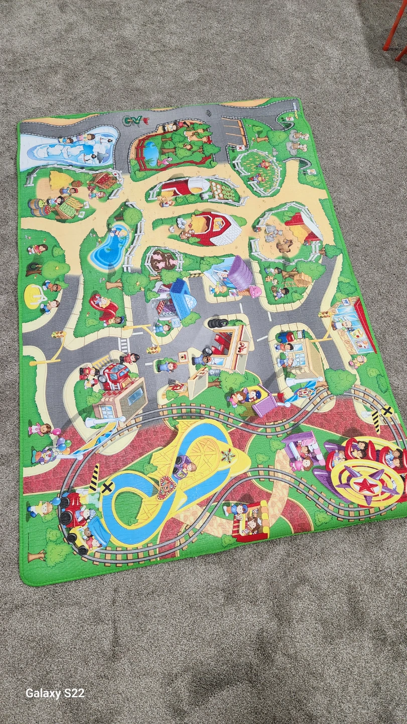 Kids Play Mat with Town and Train Theme - photo 2