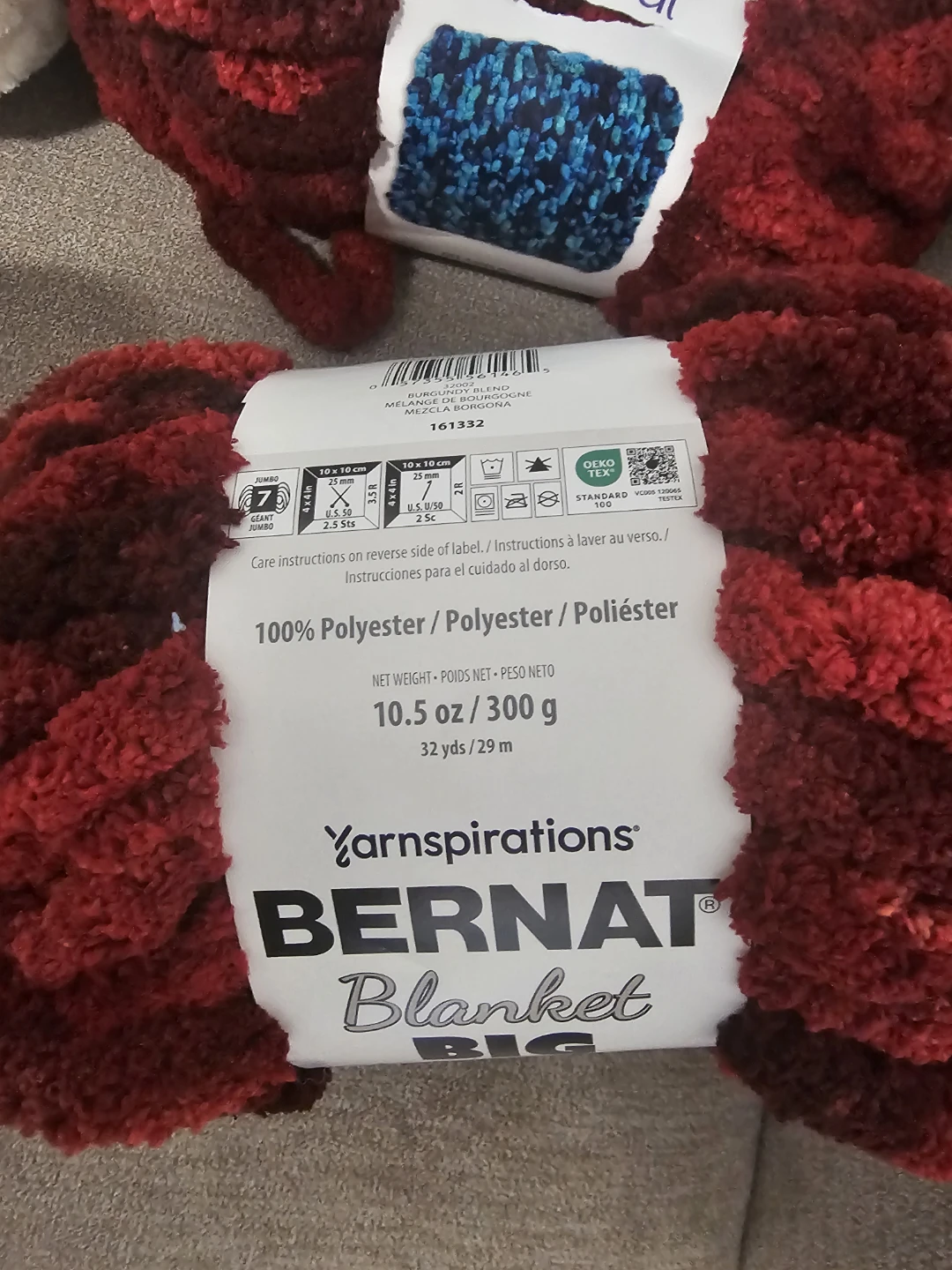 New Bernat Blanket Big Yarn - Red & White ($10 each) - photo 2