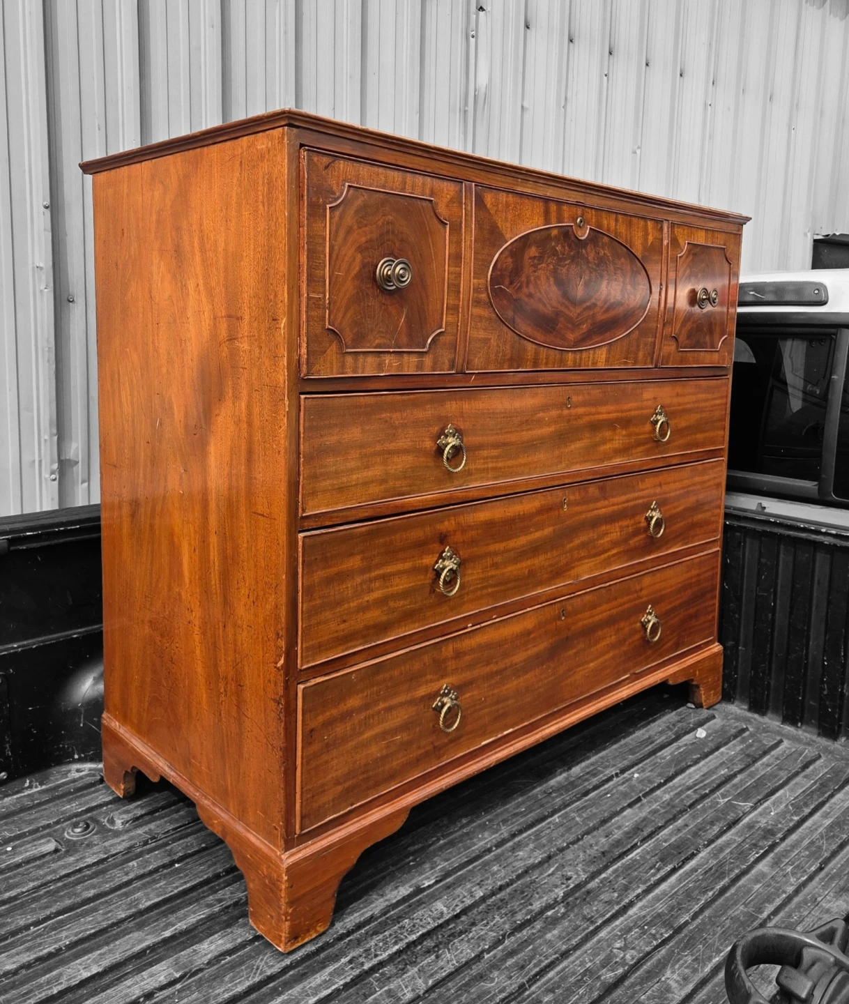Antique Solid Wood Secretaire/ Chest of Drawers - photo 4