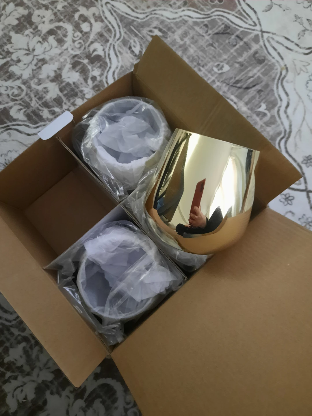 Jagged Ridge Wine Rooms Gold Tumblers (Set of 4) - photo 3
