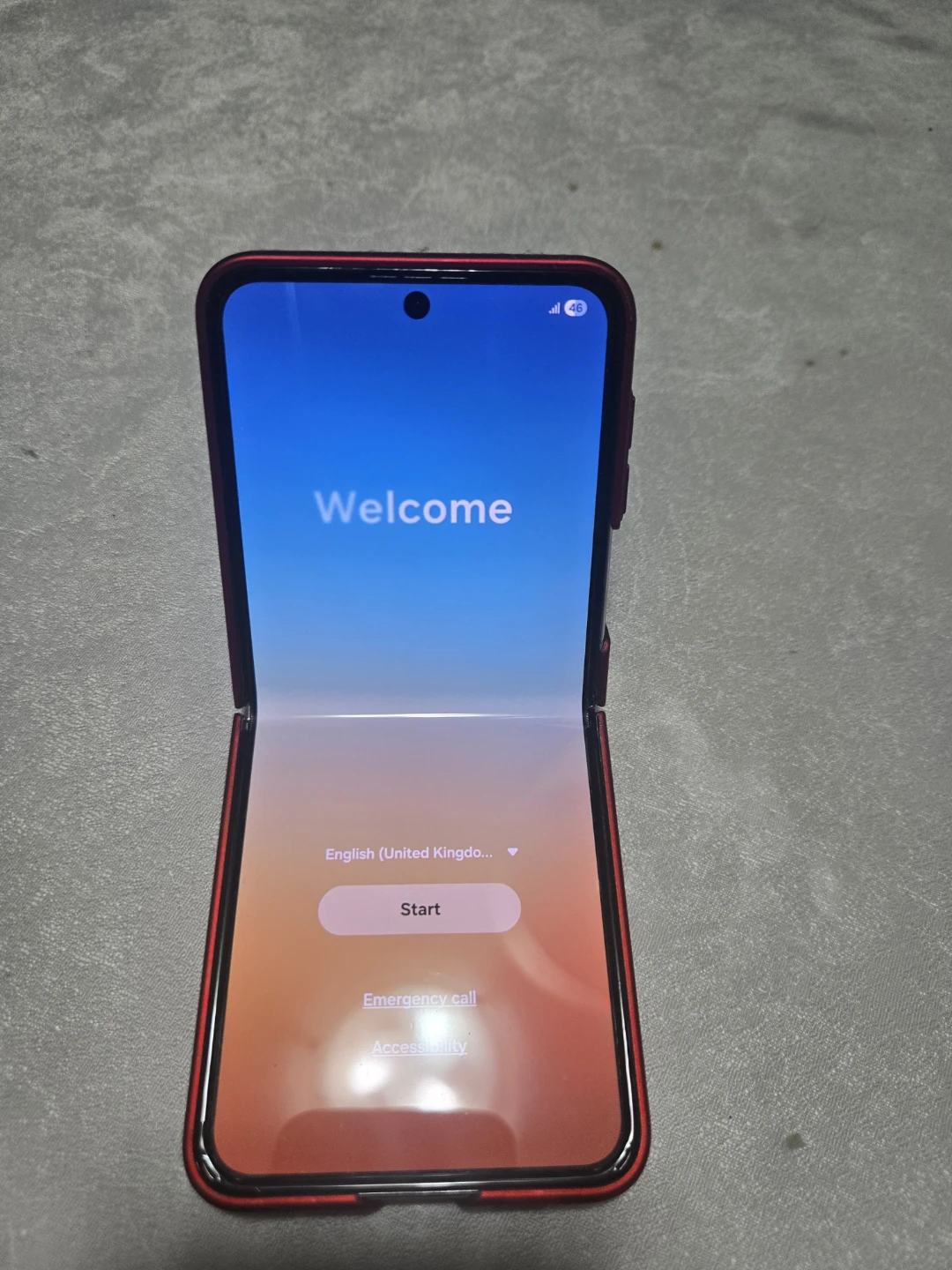 Samsung Galaxy Z Flip 4 plus Wireless Charging Case - Red