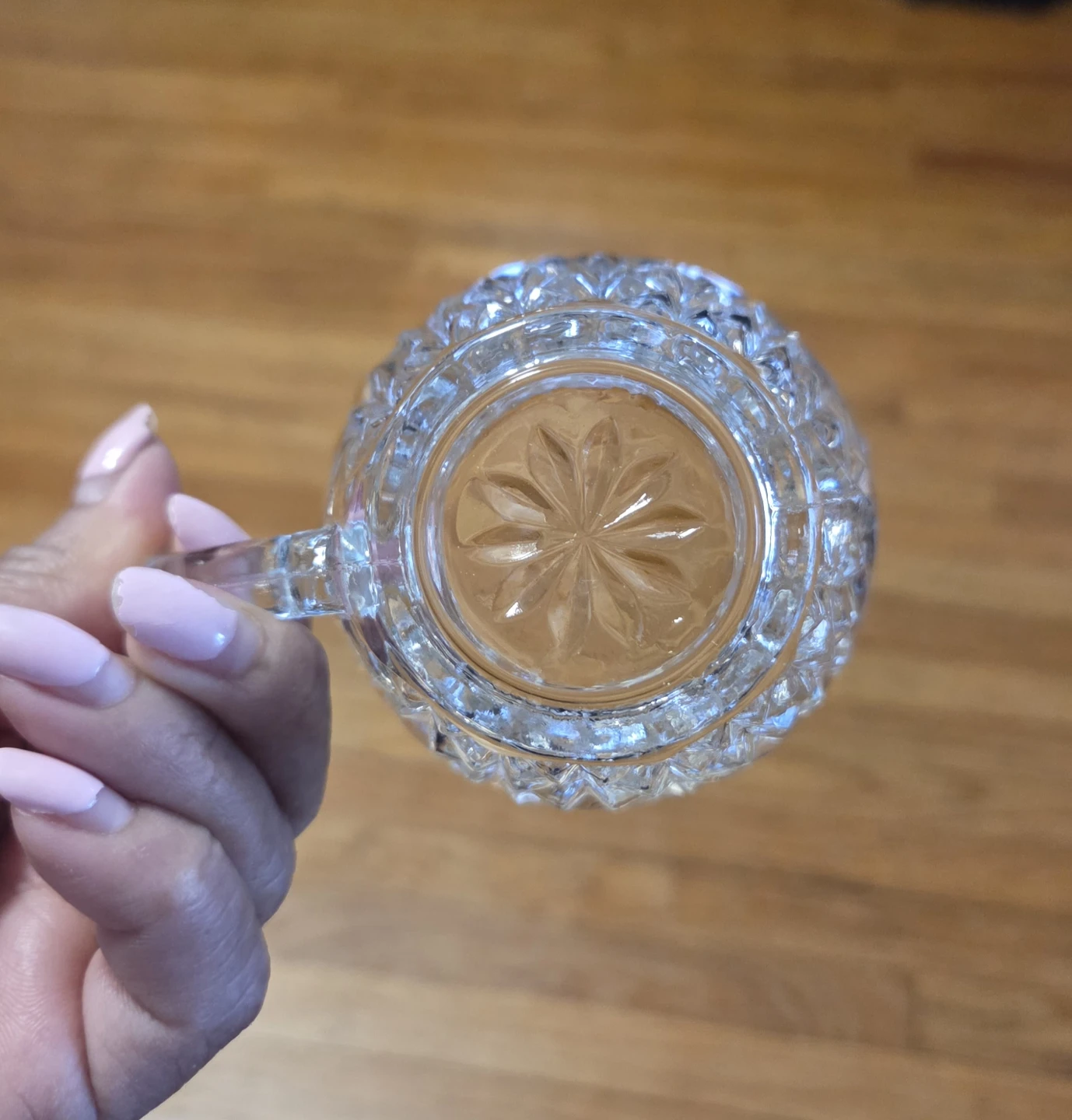 Set of 8 Vintage Clear Glass Cups - photo 2