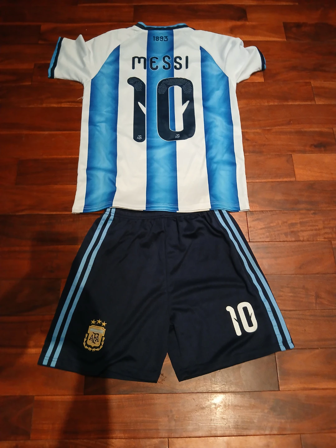 Argentina Messi Soccer Jersey and Shorts Set - photo 4