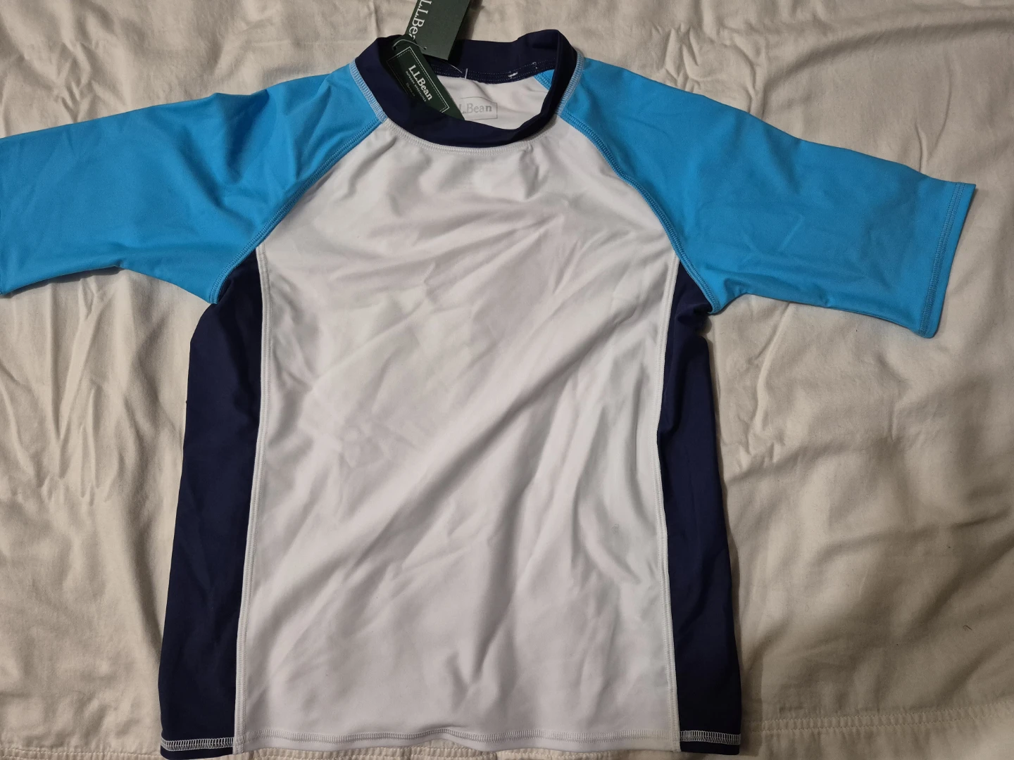 L.L.Bean Kids Rash Guard Size M 10-12 - photo 3