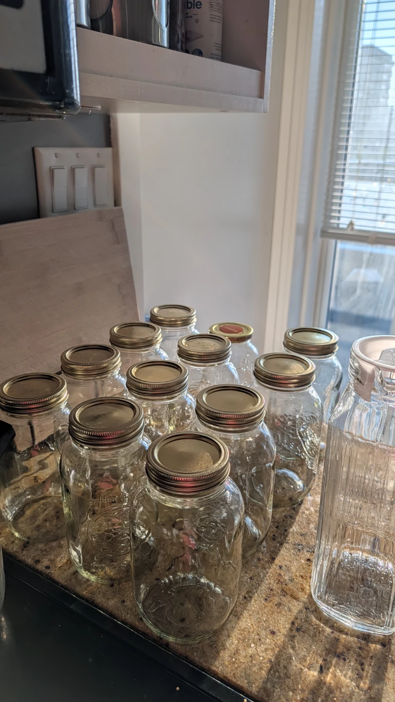 Mason Jar Set with Glass Pitcher