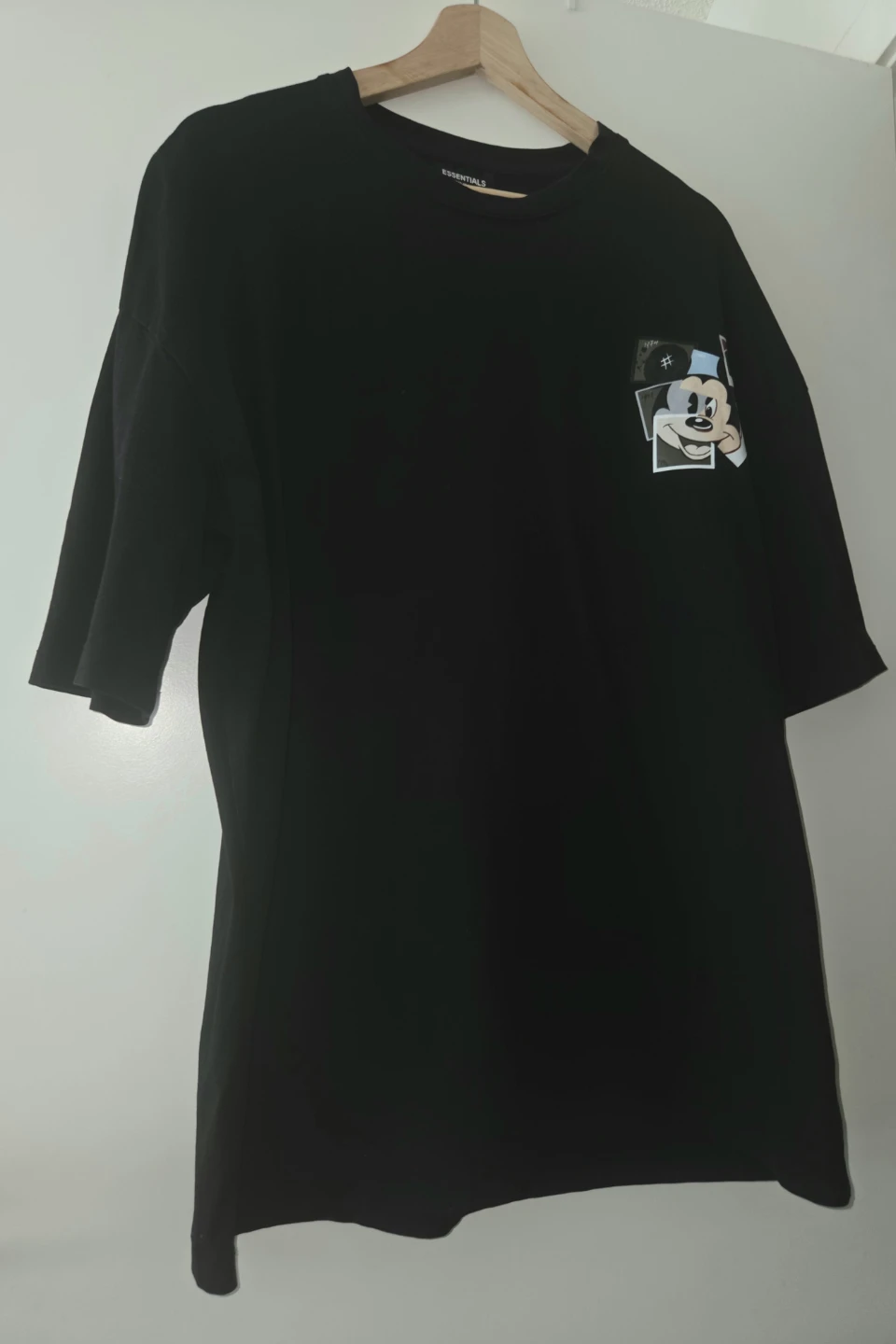 Essentials - Fear of God Black Mickey Mouse Shirt