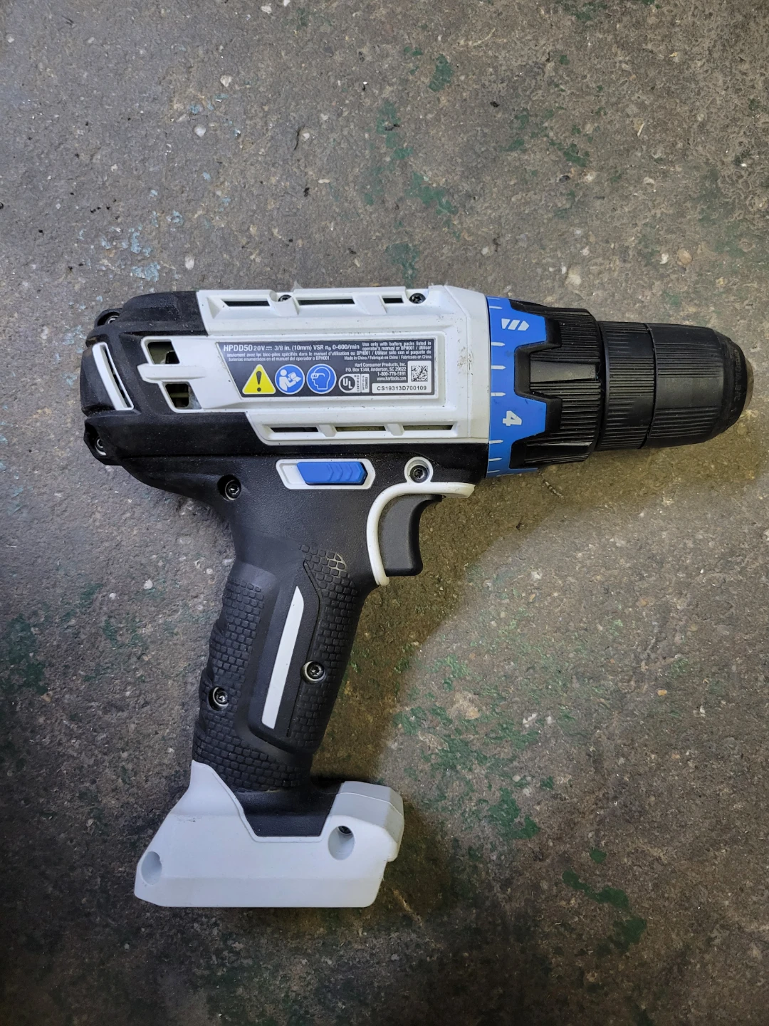 (TOOL ONLY!!) Hart HPDD50V 20V Cordless Drill - photo 2