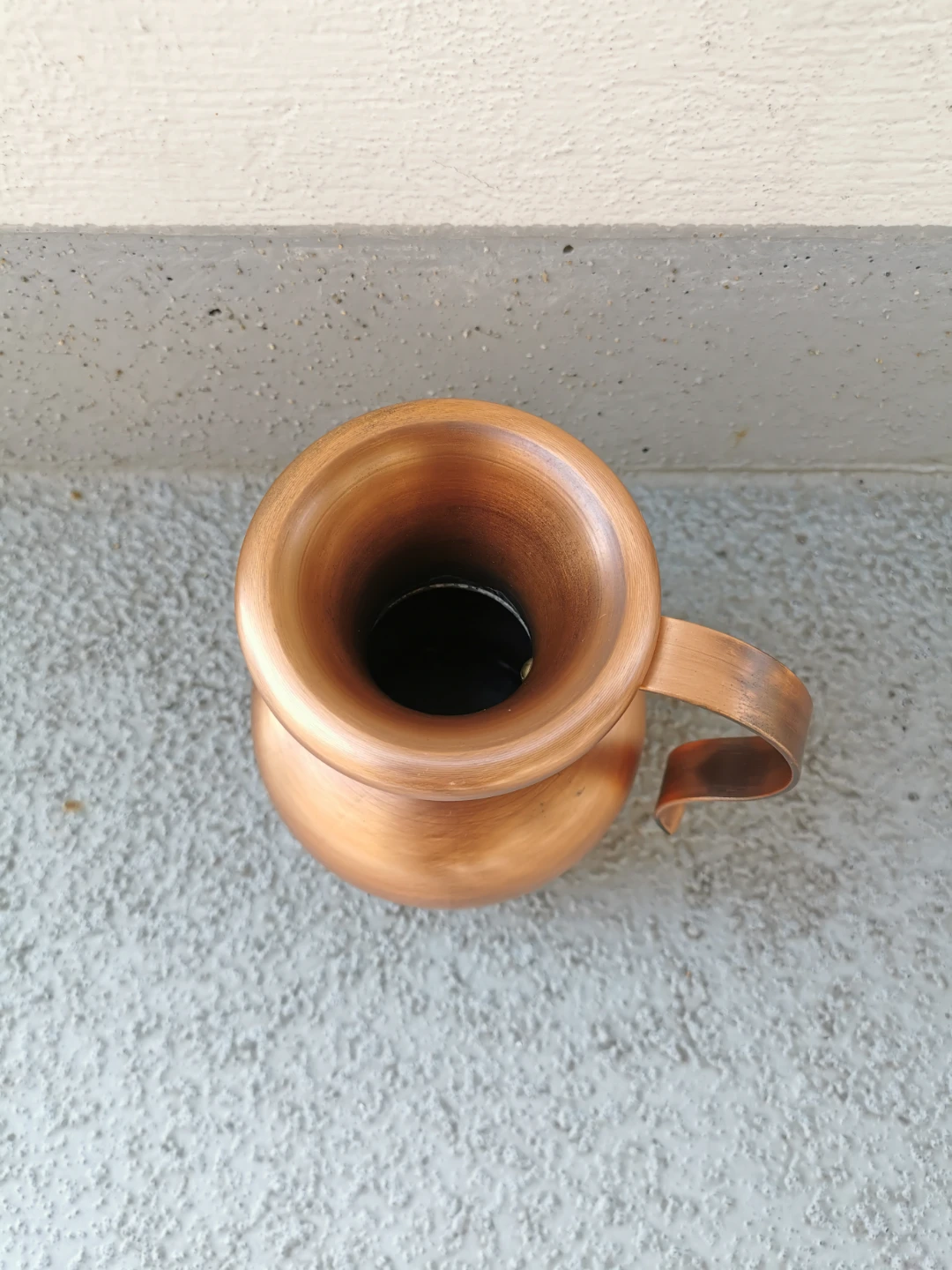 Vintage German Solid Copper Pitcher Vase | Massiv Kupfer MCM - photo 4