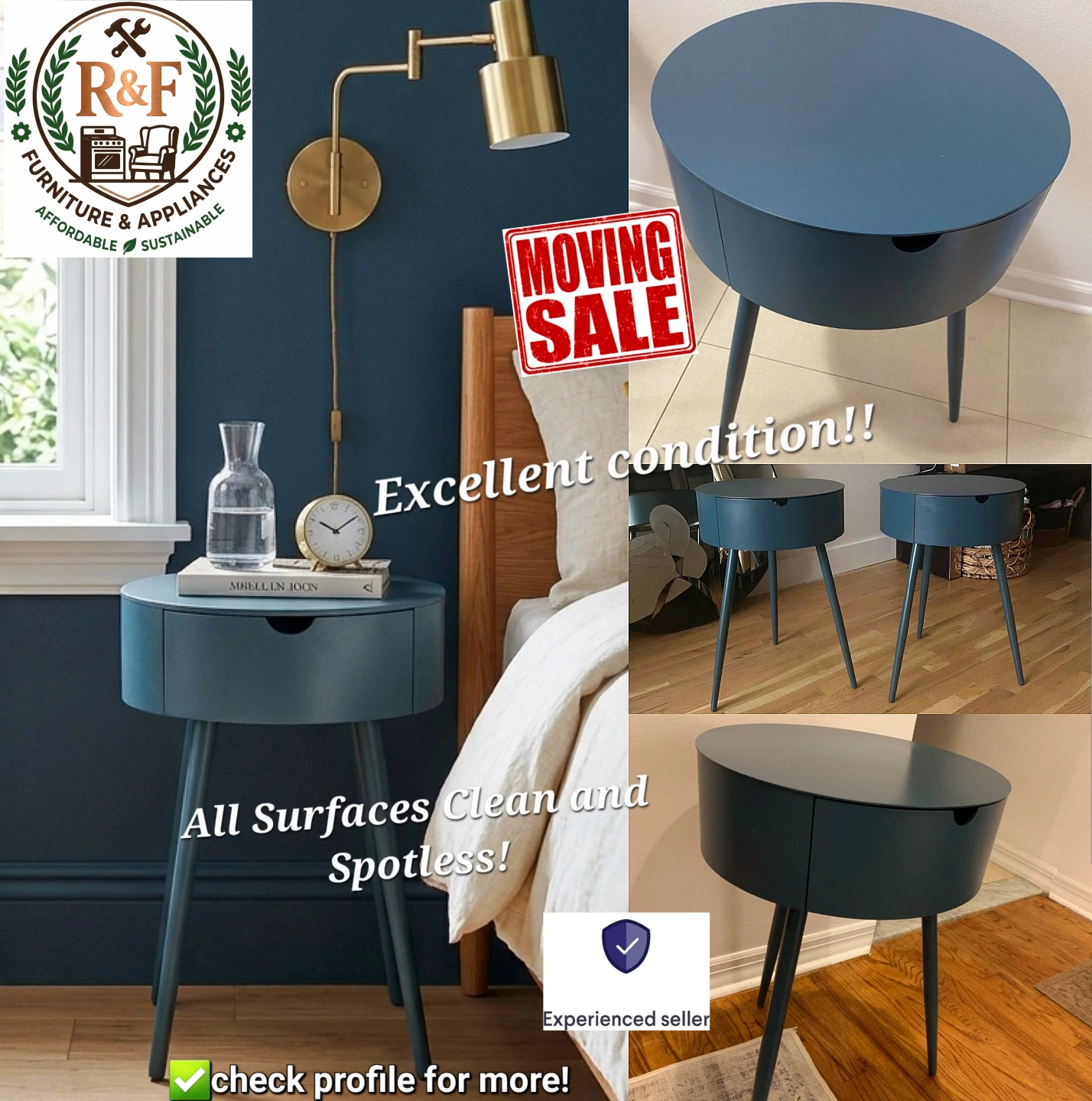 ✴️✅️ 2 West Elm Mitzi Bedside Table