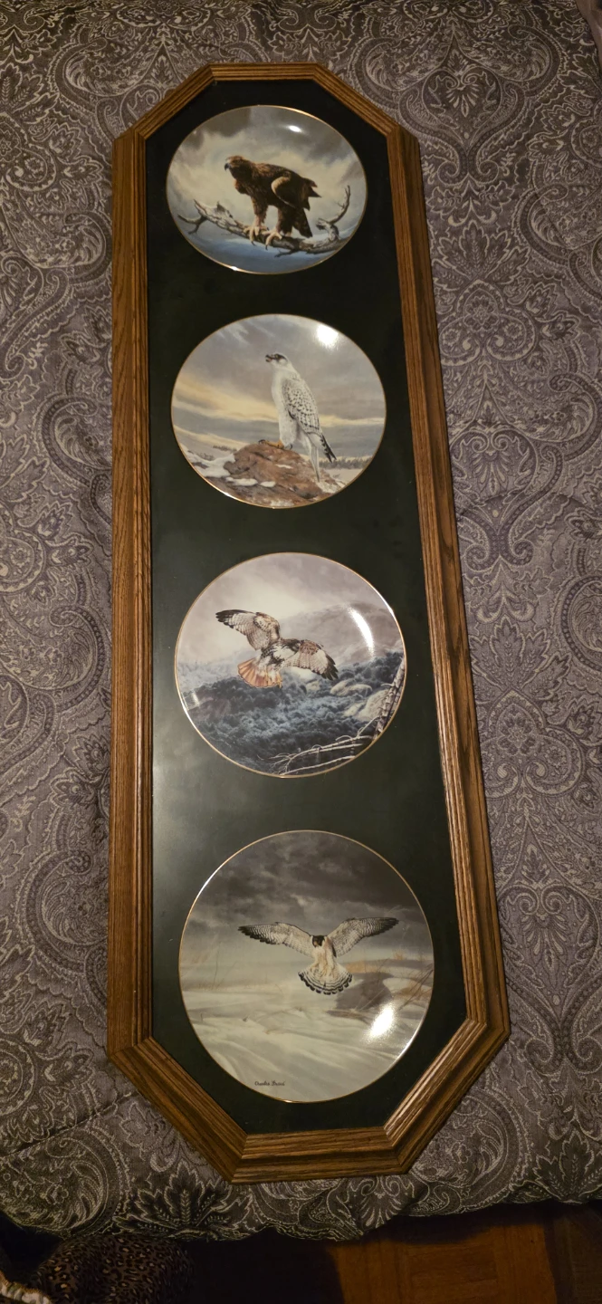 2 Solid wood Decorative Plate Holders - photo 2