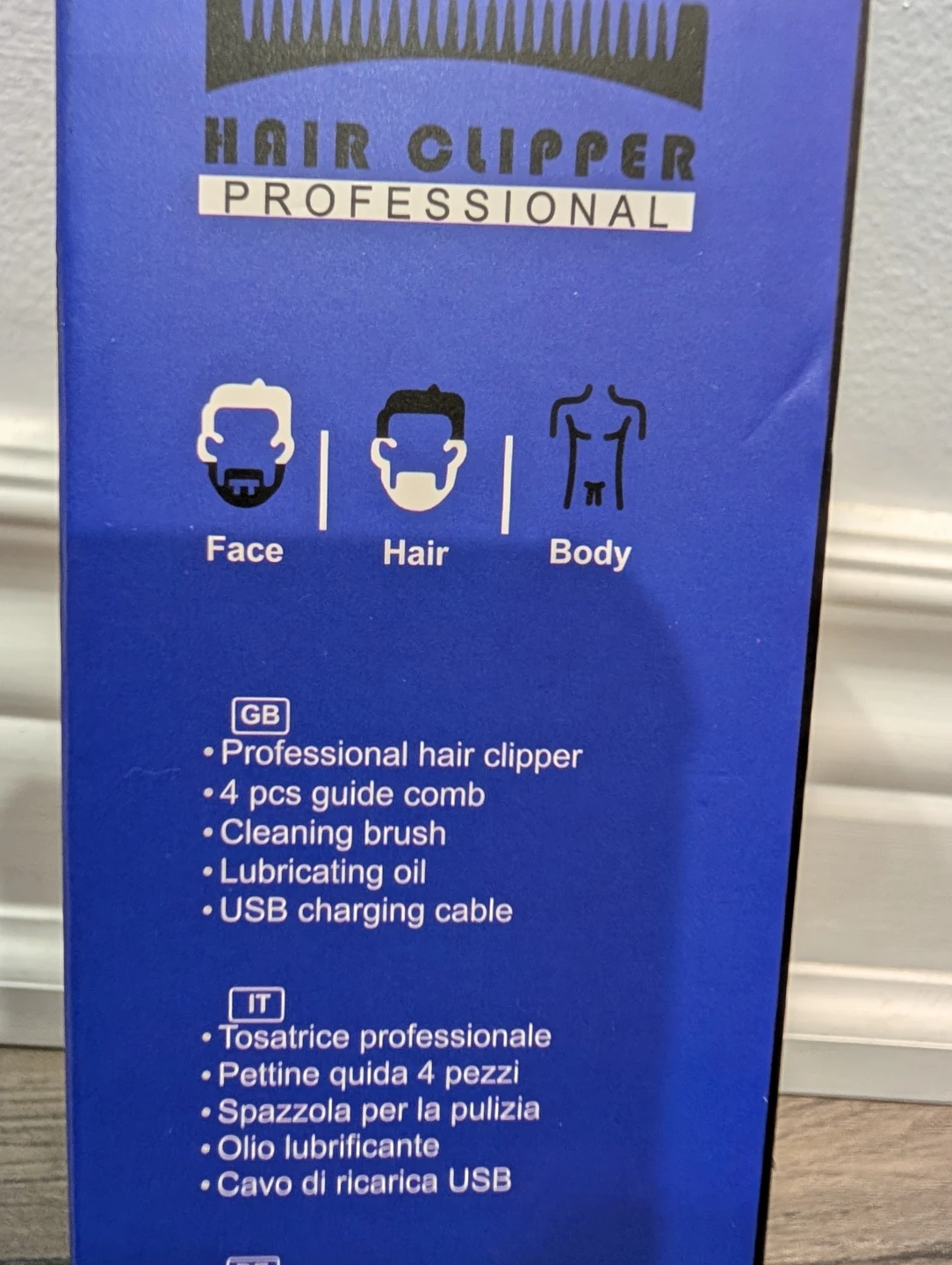 NIB - Cordless 6.3" Rechargeable SILVER Hair Trimmer Clipper - photo 2