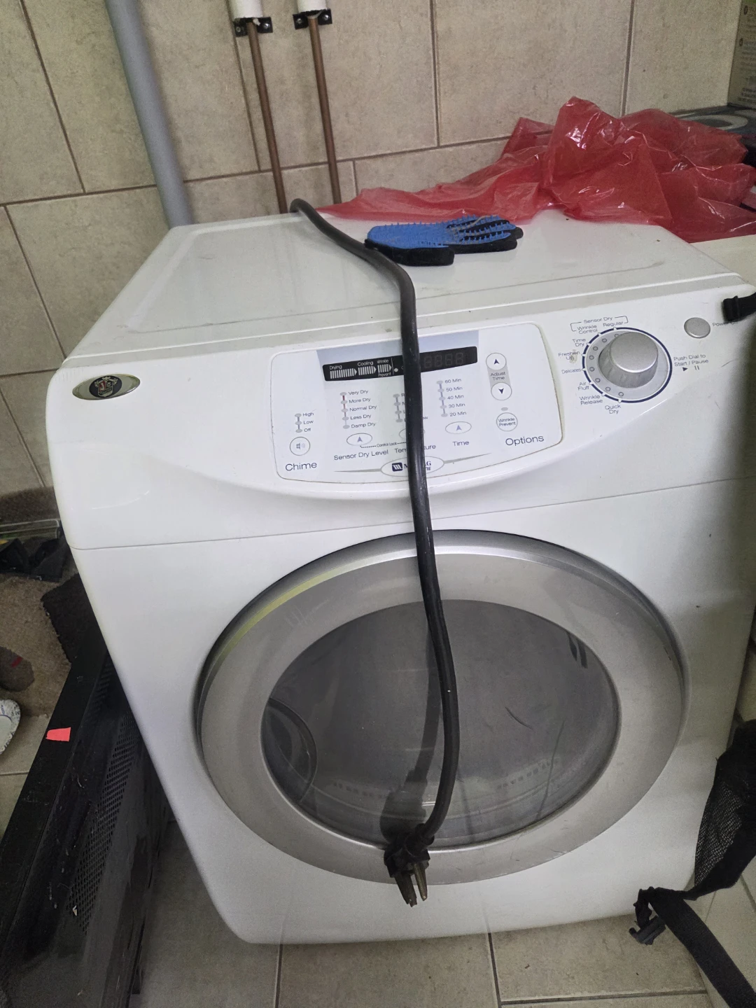 White Whirlpool Electric Dryer