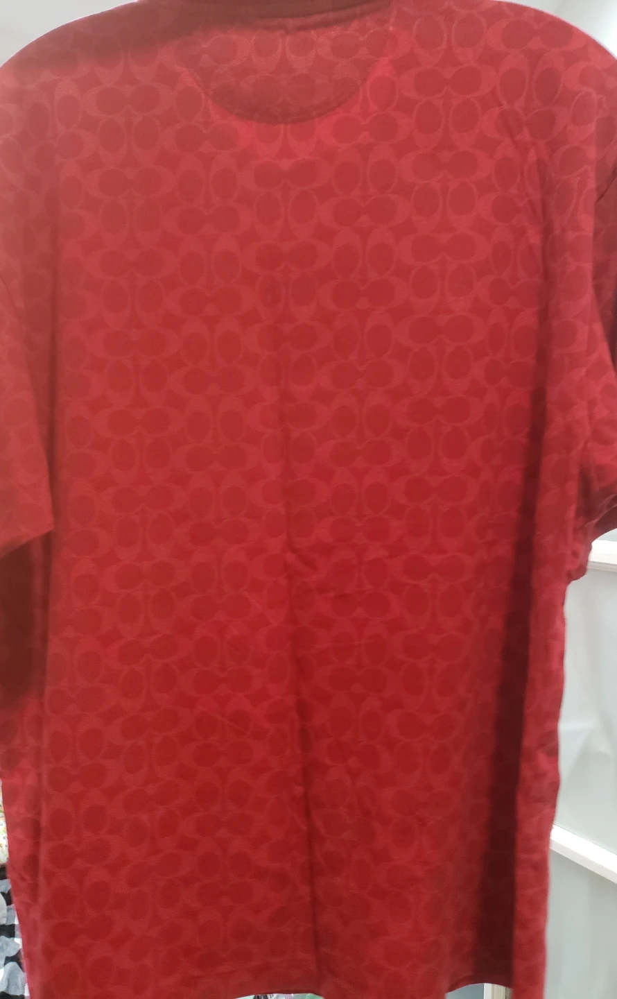 Coach Women Cotton T-Shirt in Signature pattern & Printed logo - photo 3