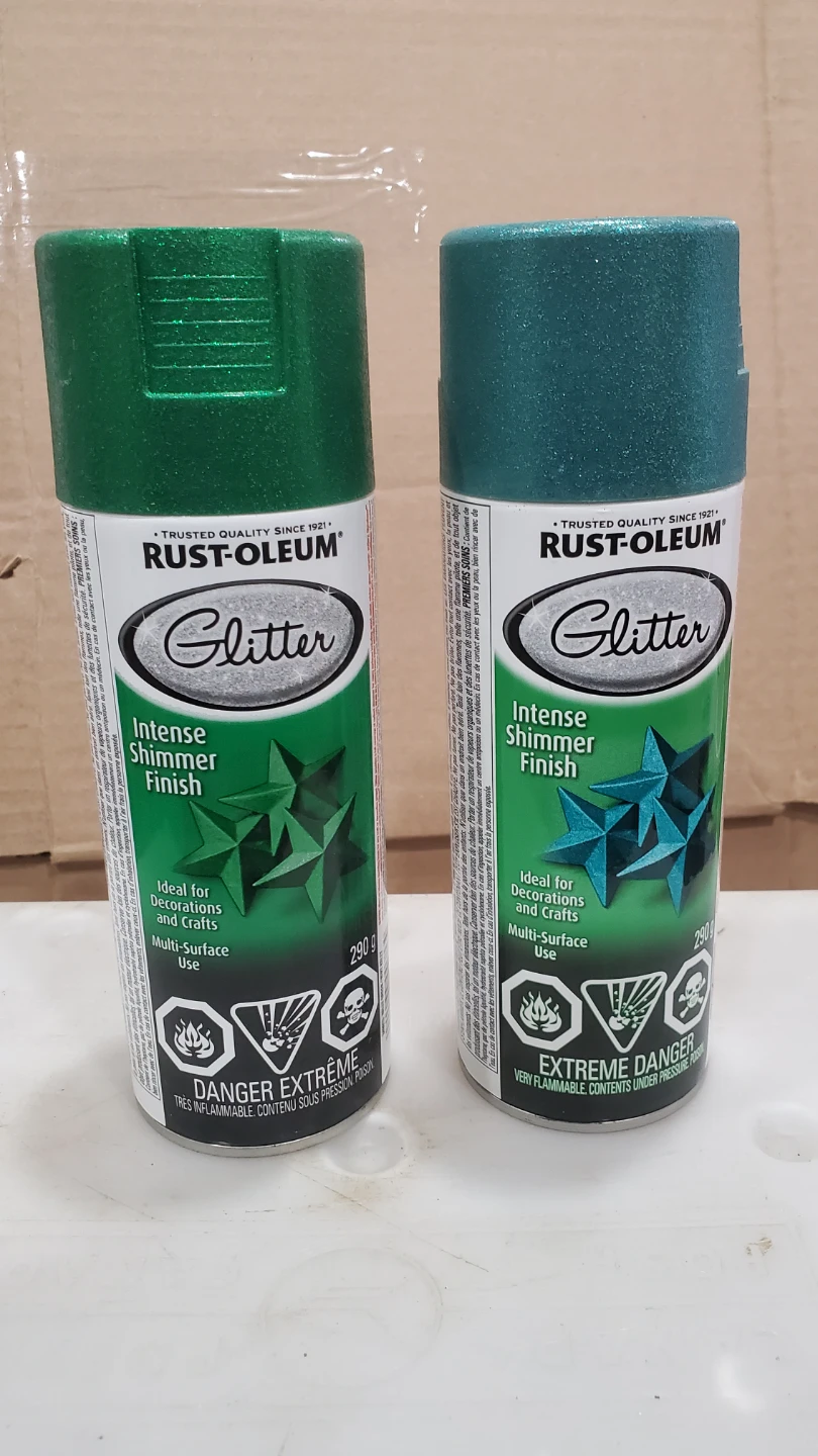 Rust-Oleum Glitter Spray Paint Set - Green & Teal