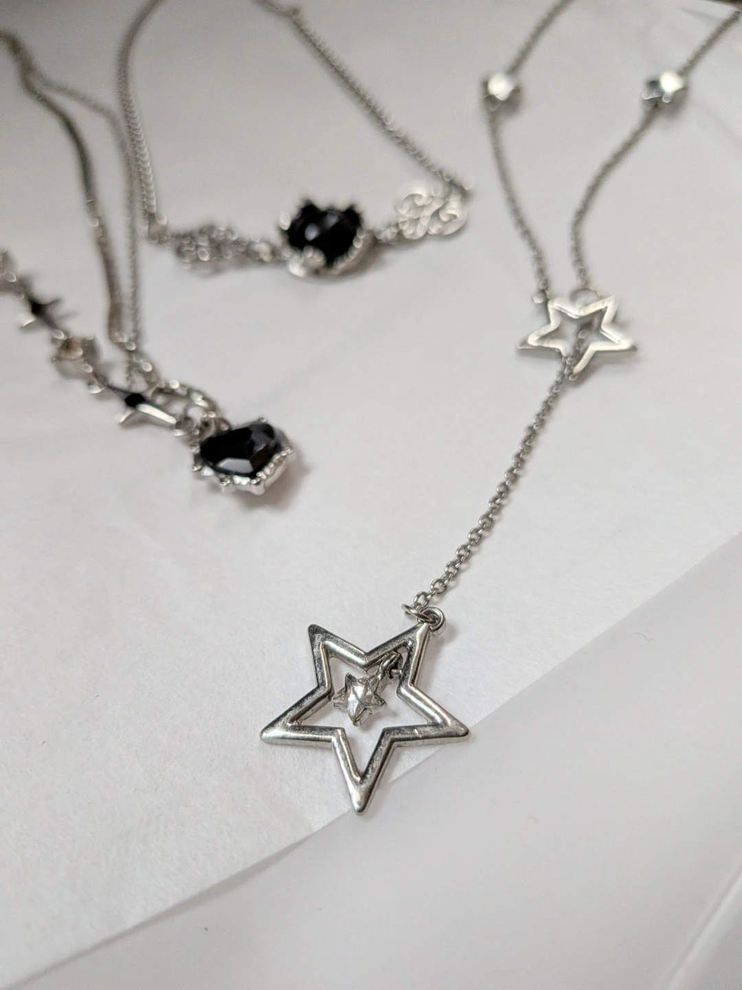 Aesthetic Y2K bling necklaces - photo 4