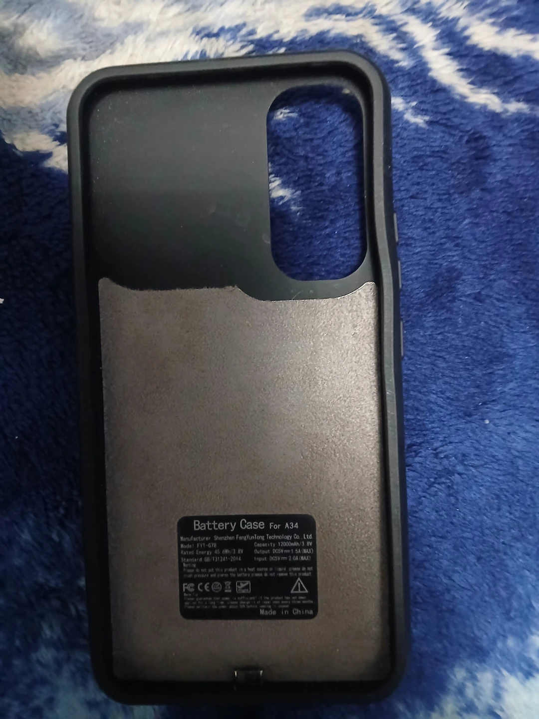 Black Battery Case for Samsung A34