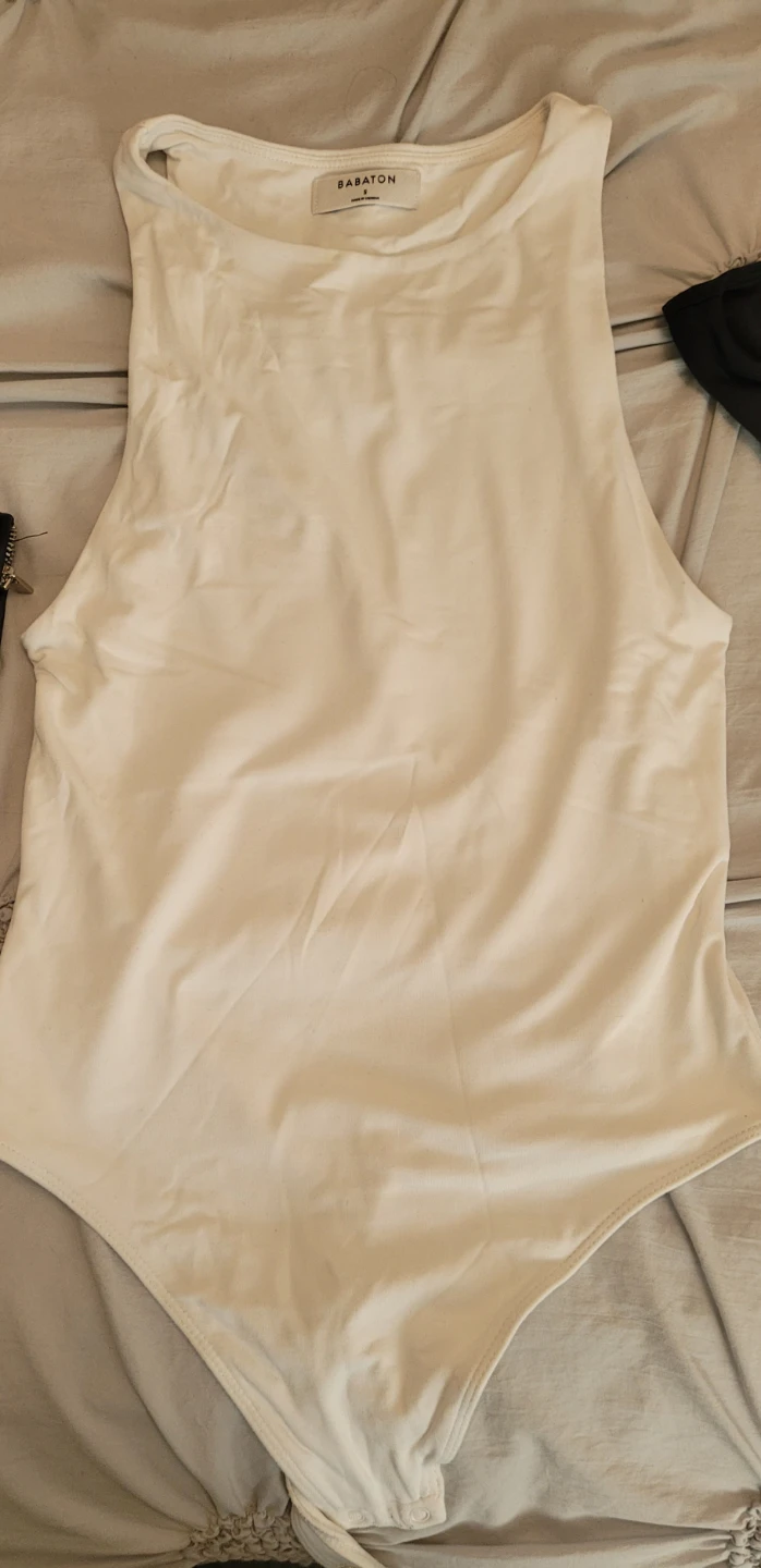 BABATON White Sleeveless Bodysuit