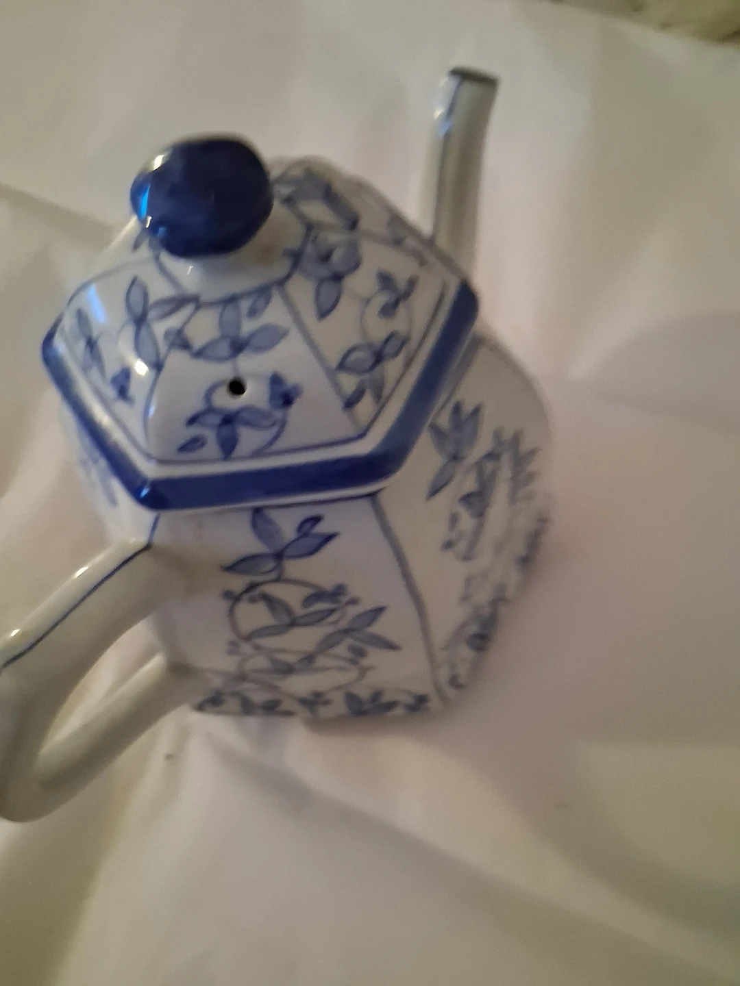 Blue and White Porcelain Teapot