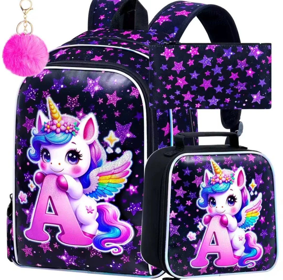 Unicorn Backpack Set with Lunch Bag and Pencil Case - photo 3