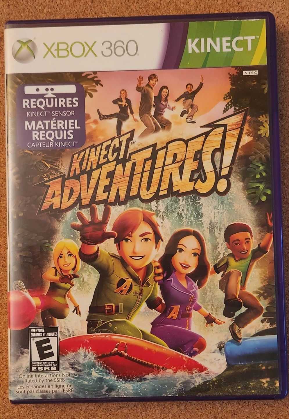 Xbox 360 Kinect Adventures Game – Complete with Case – $10
