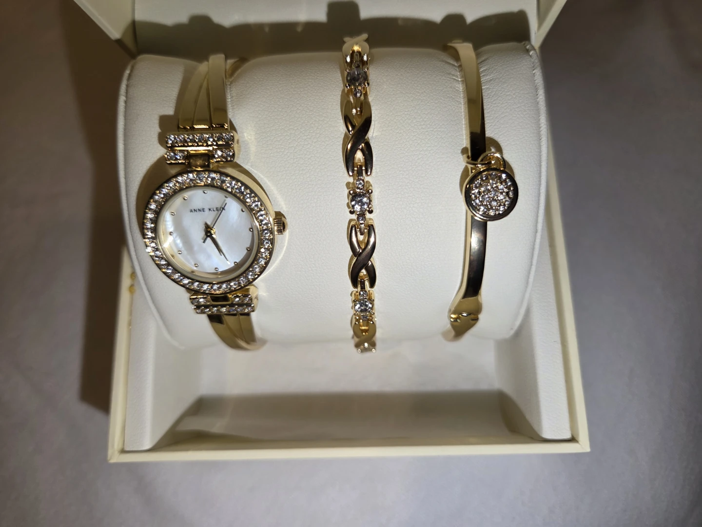 Anne Klein Women's Accented Bangle Watch and Bracelet Set - photo 5