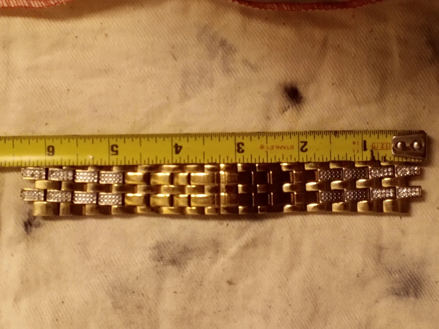 Bulova Stainless Steel Gold Tone Bracelet - photo 2