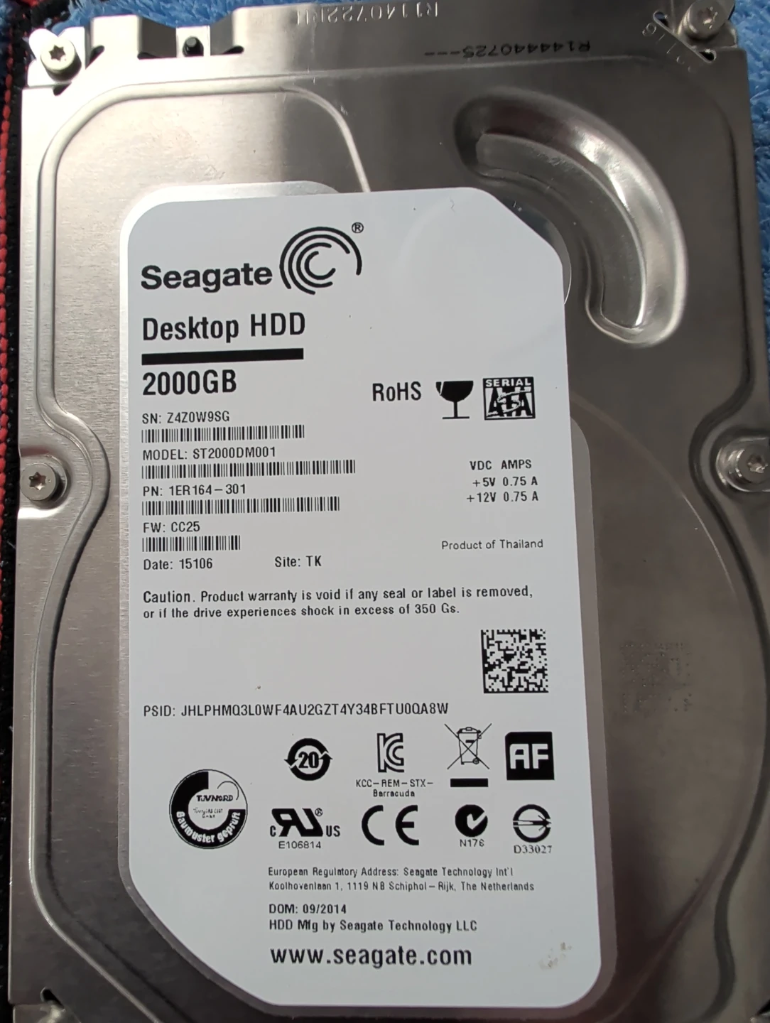 Seagate Desktop HDD 2TB Internal Hard Drive