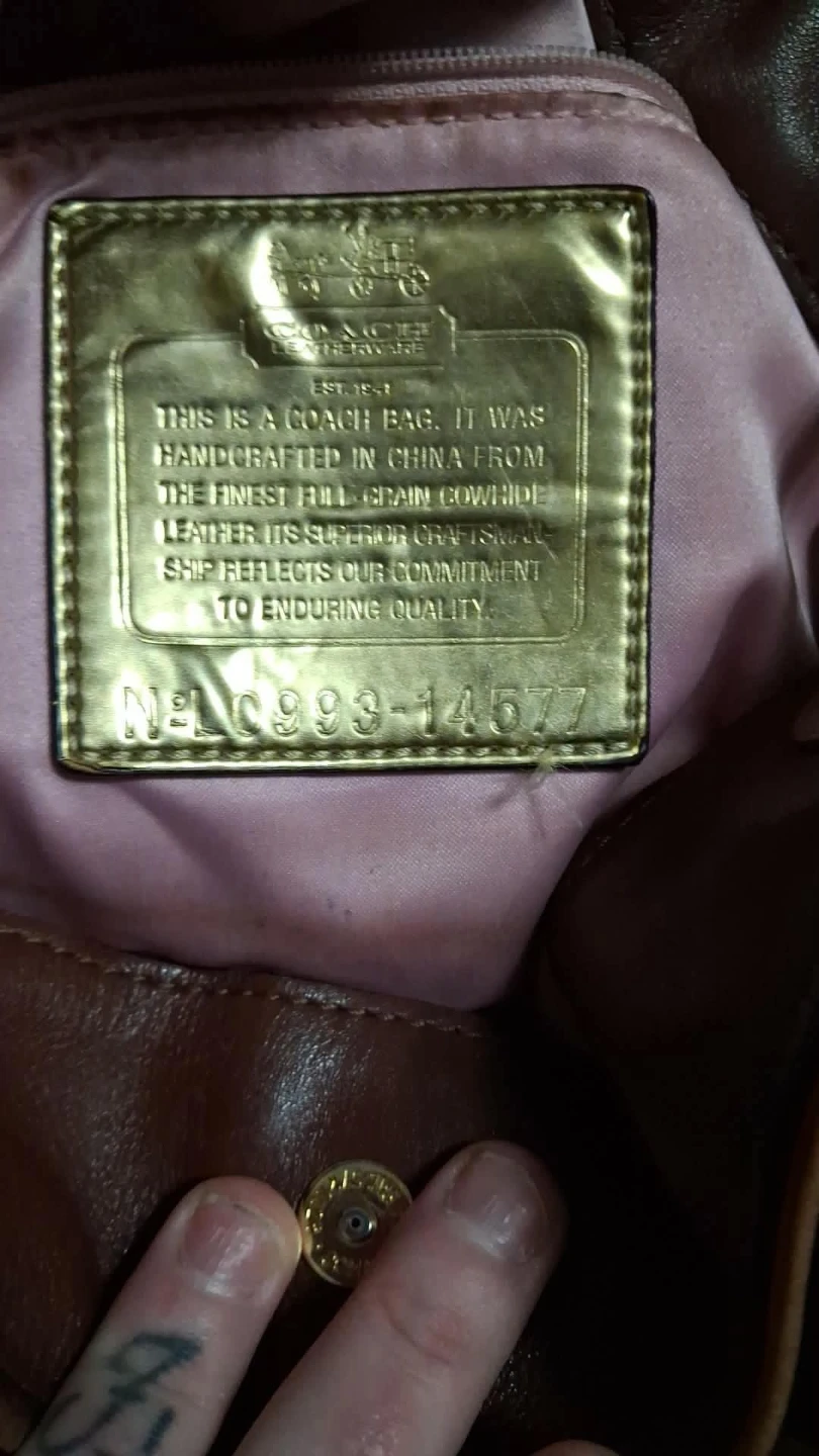 Coach Brown Leather Hobo Bag with Scarf - photo 2