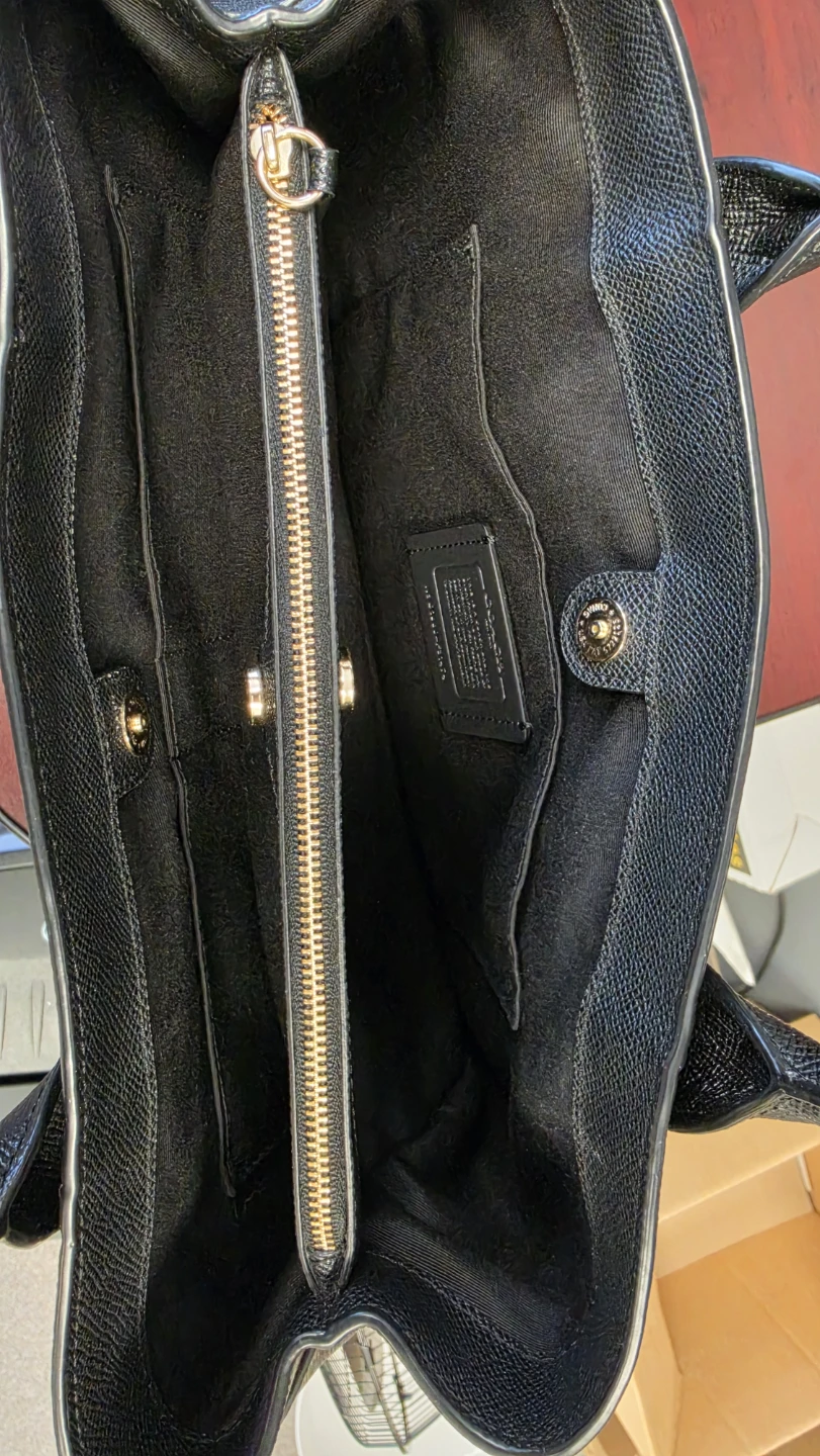 Coach Black Leather Tote Bag - photo 4
