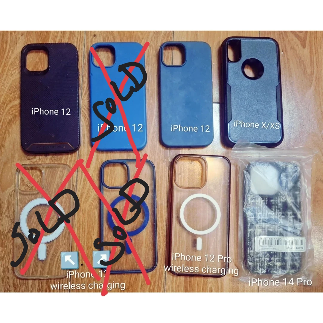 Lot of 7 iPhone Cases for iPhone 12, 12 Pro, X/XS, 14 Pro