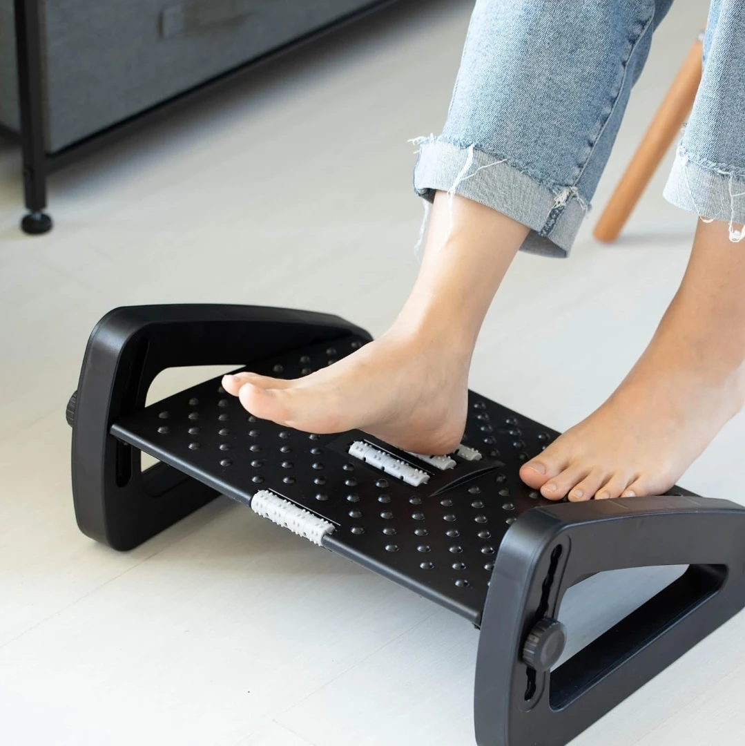 Foot rest massager under desk improve sitting - photo 3