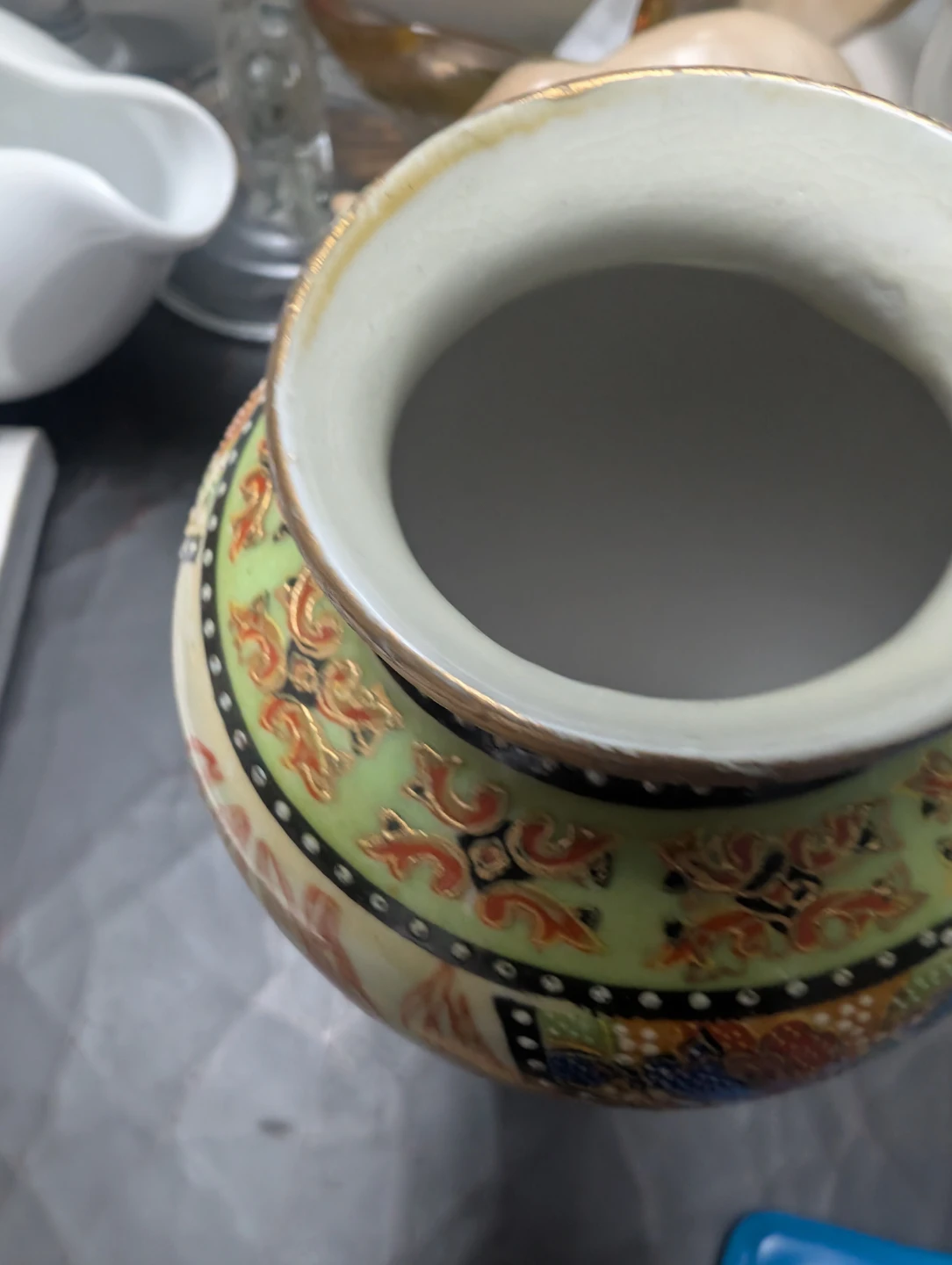 Decorative Ceramic Vase with Peacock and Floral Design - photo 3
