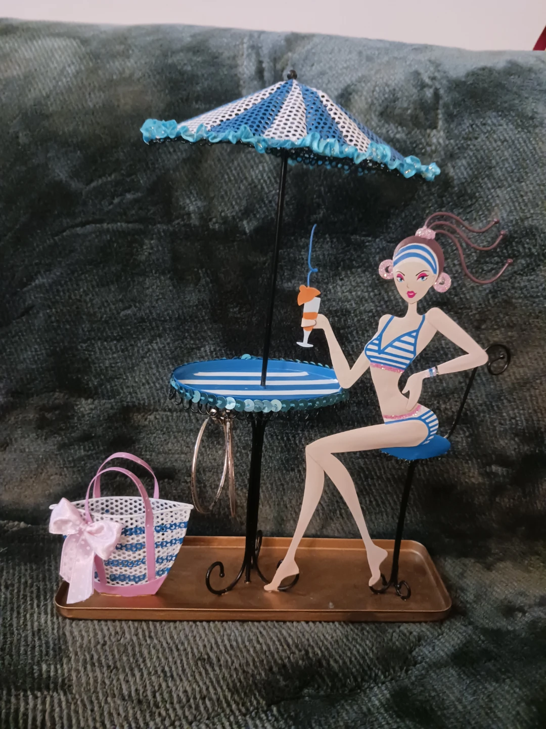 Decorative Figurine with Jewelry Holder