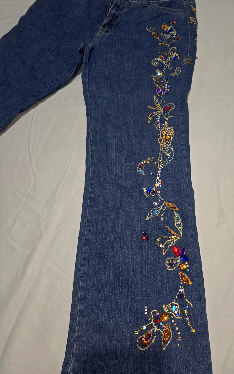 Denim 24/7 Women's Jeans Size 16W Embellished Bootcut - photo 2