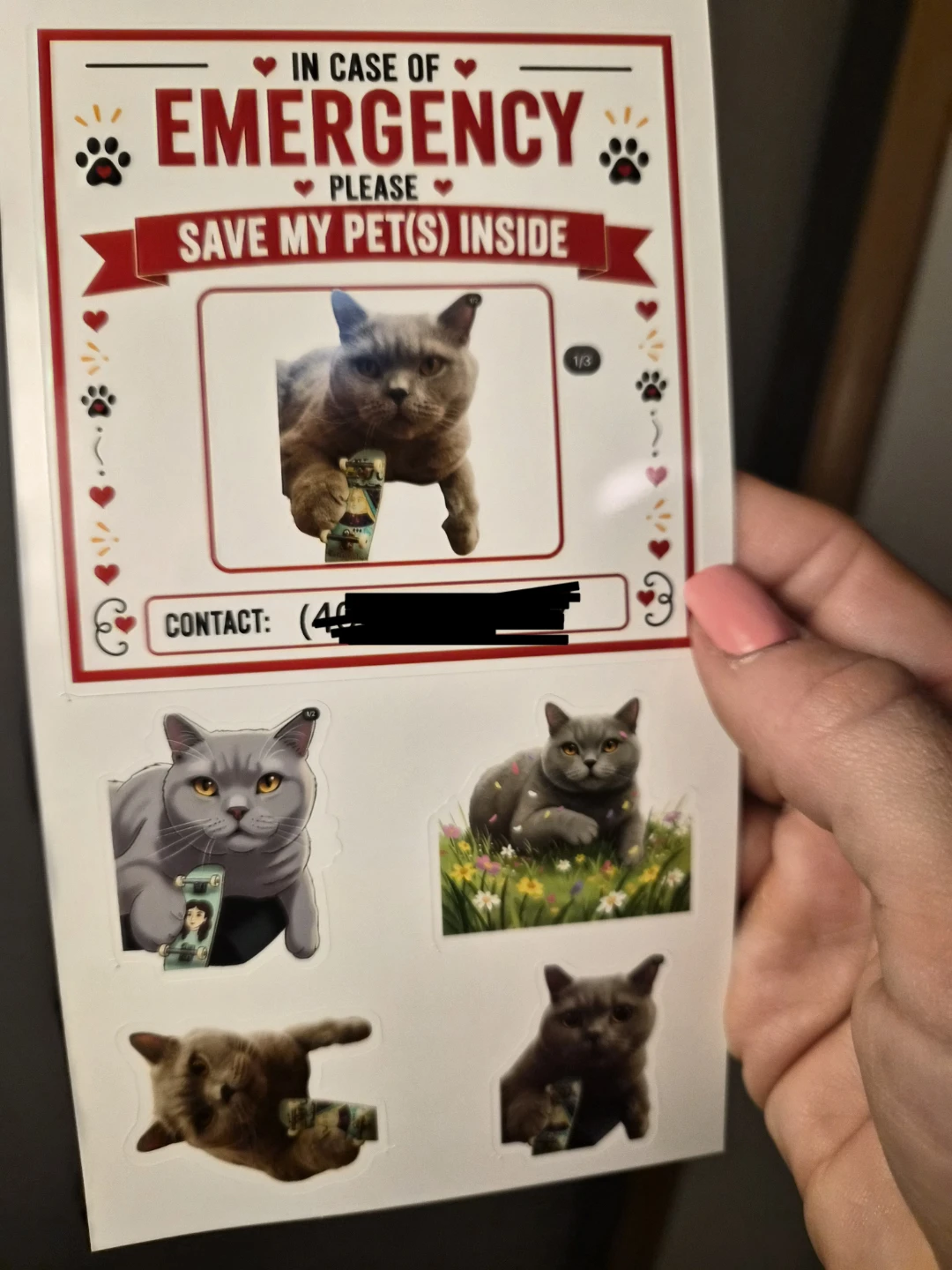 *PERSONALIZED - In Case of Emergency Pet Sign - photo 3
