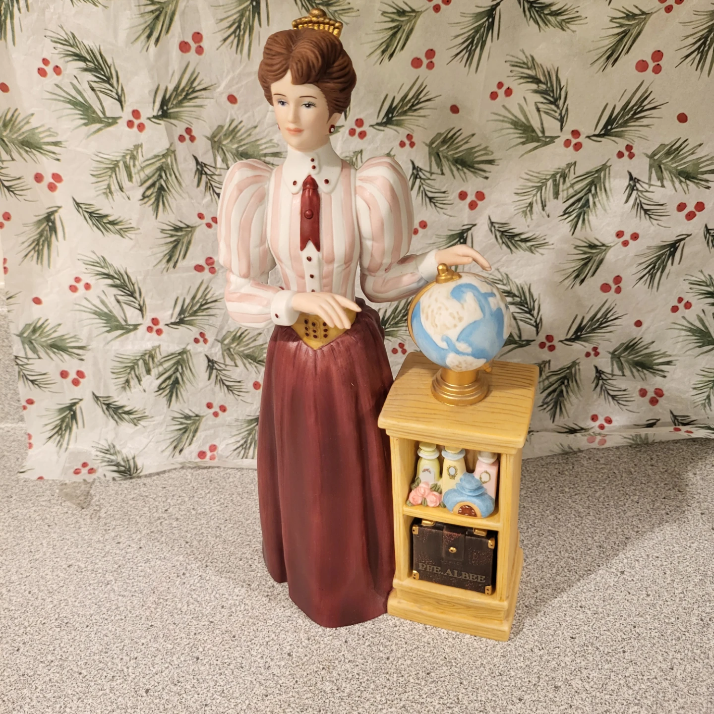 Decorative Figurine with Globe