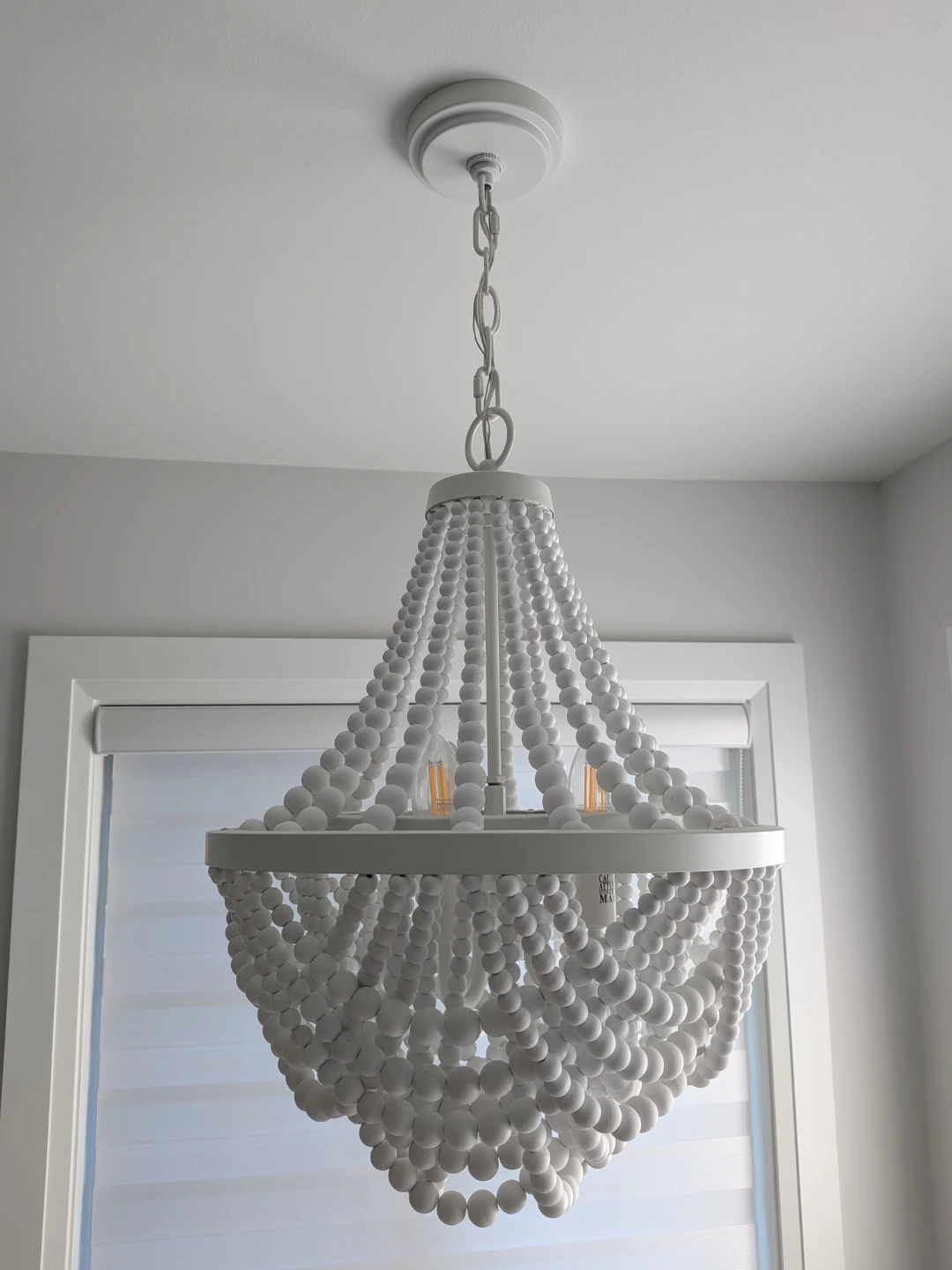MINT CONDITION: Canarm Amelia Matte White 3-Light Chandelier - photo 2