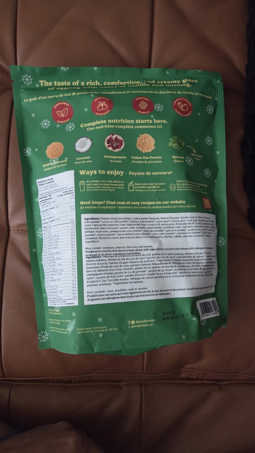 Good Protein All-in-One Shake Eggnog - photo 2